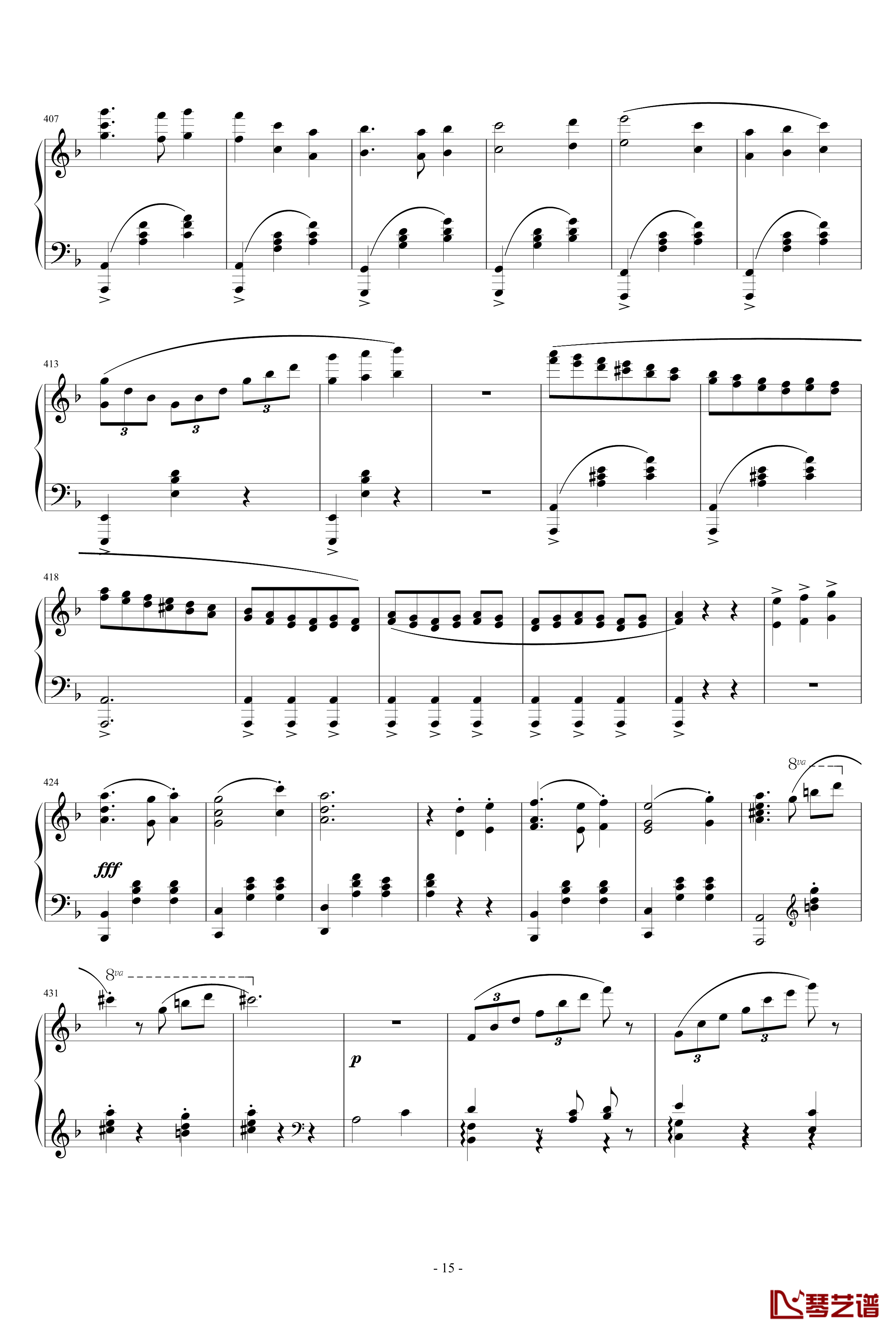 Blue Waltz钢琴谱-Mazeppa秋涯15