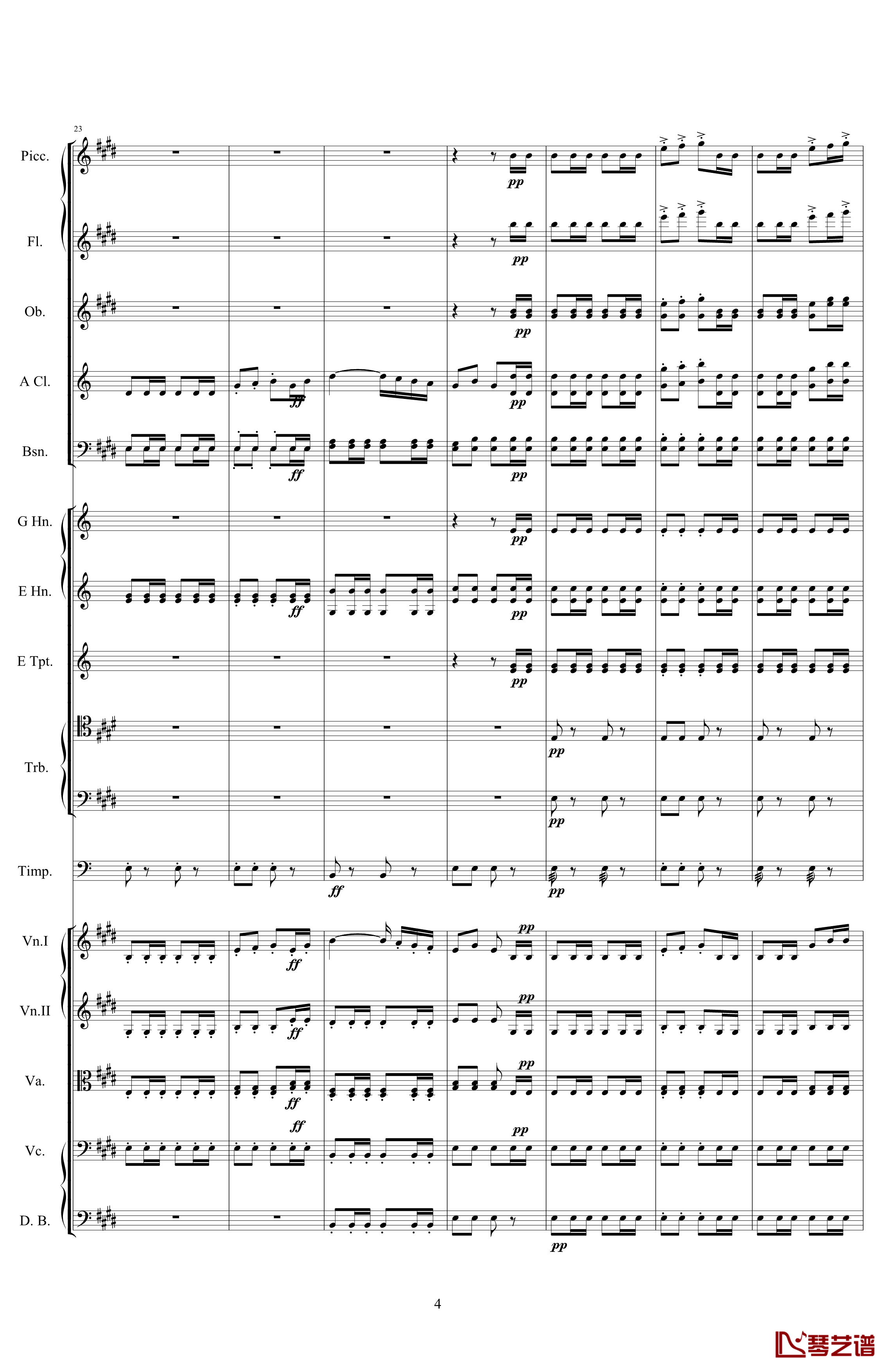 威廉退尔序曲钢琴谱-原版扒谱-罗西尼4