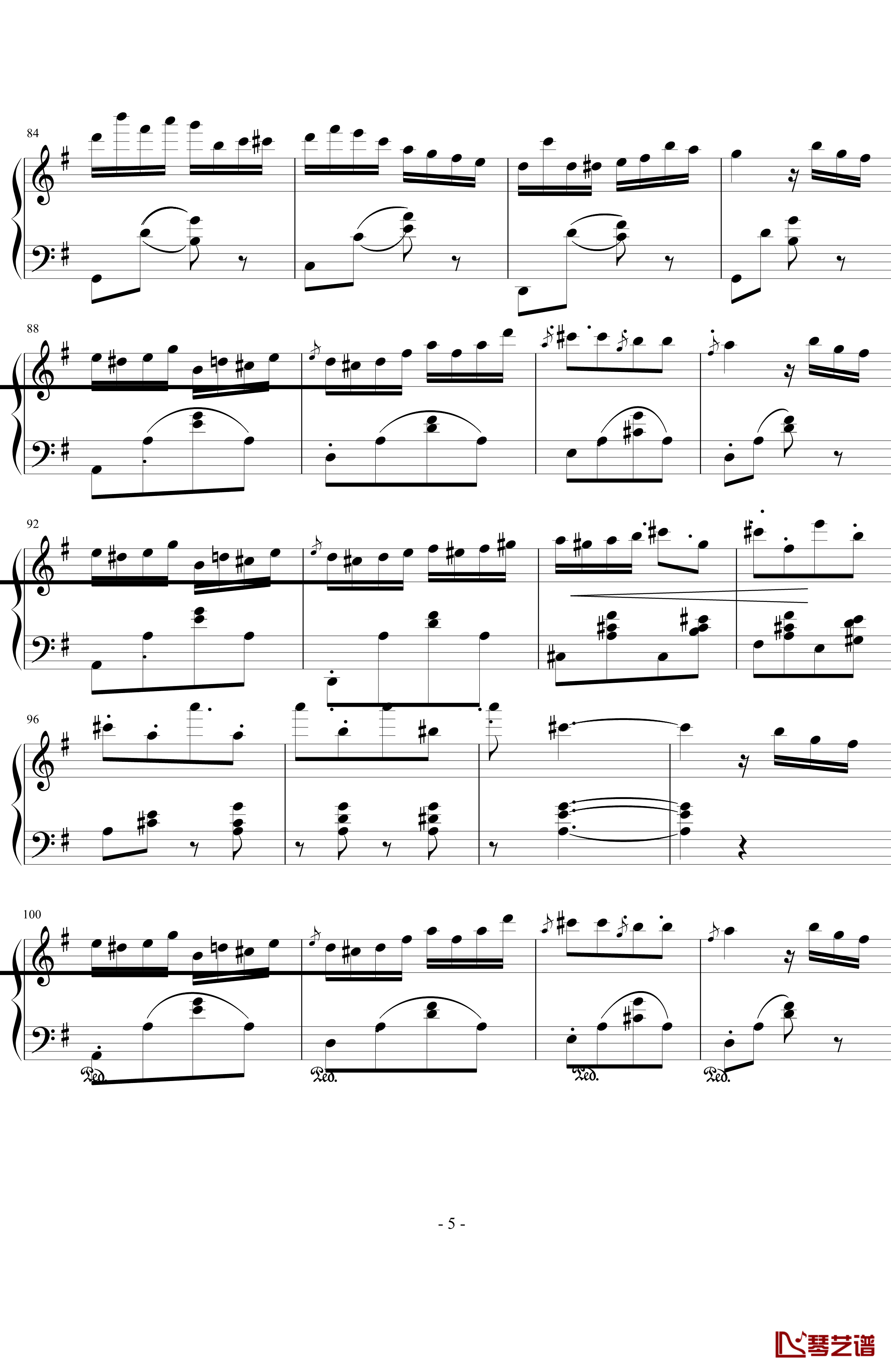 喷泉钢琴谱-卡尔博姆-Carl Bohm5