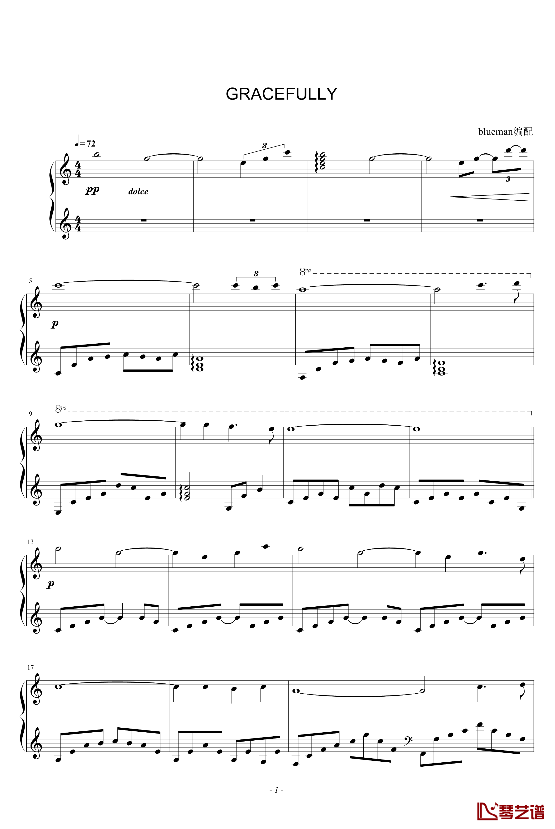 Gracefully钢琴谱-Giovanni Marradi-乔瓦尼1