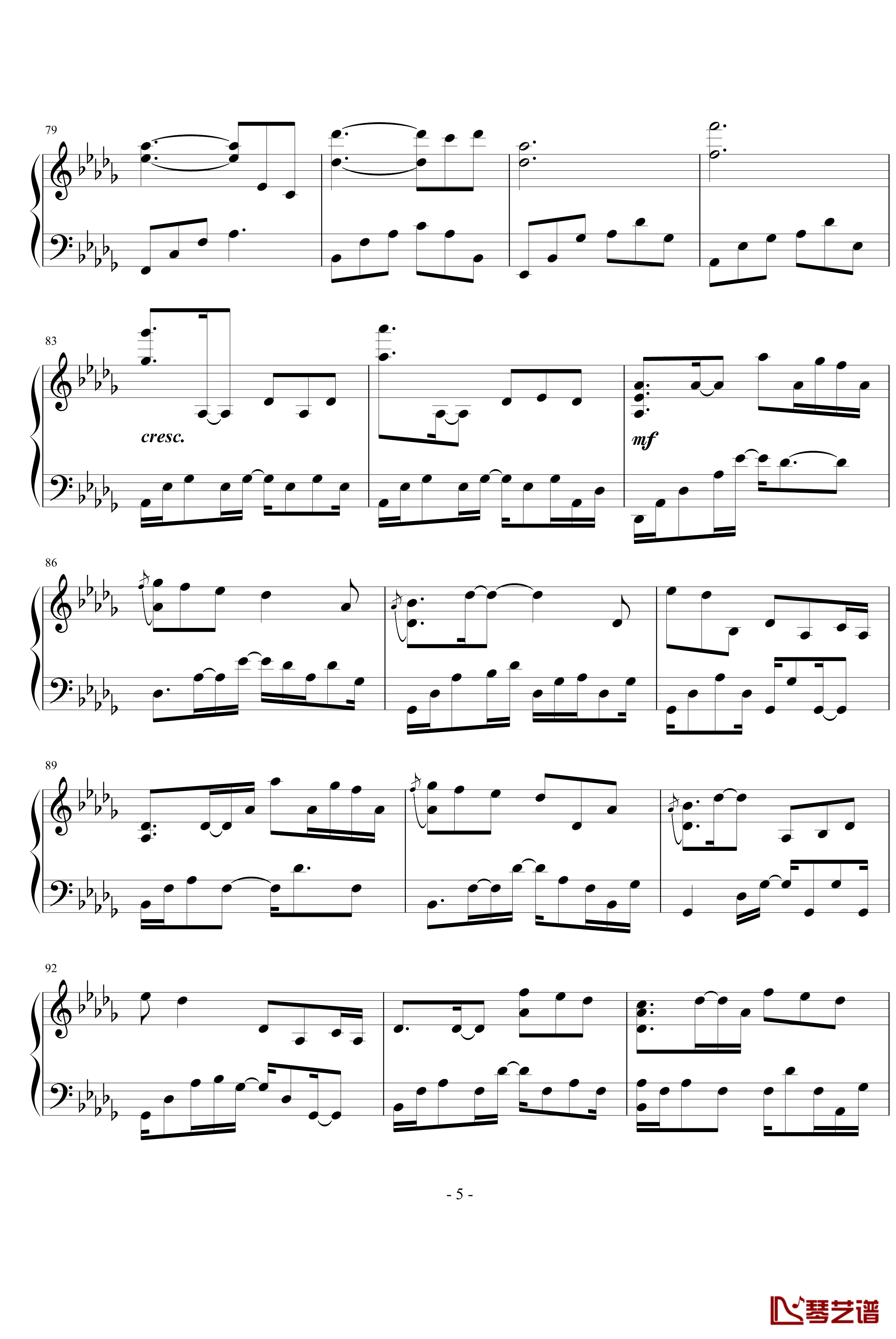 Love钢琴谱-Yiruma5