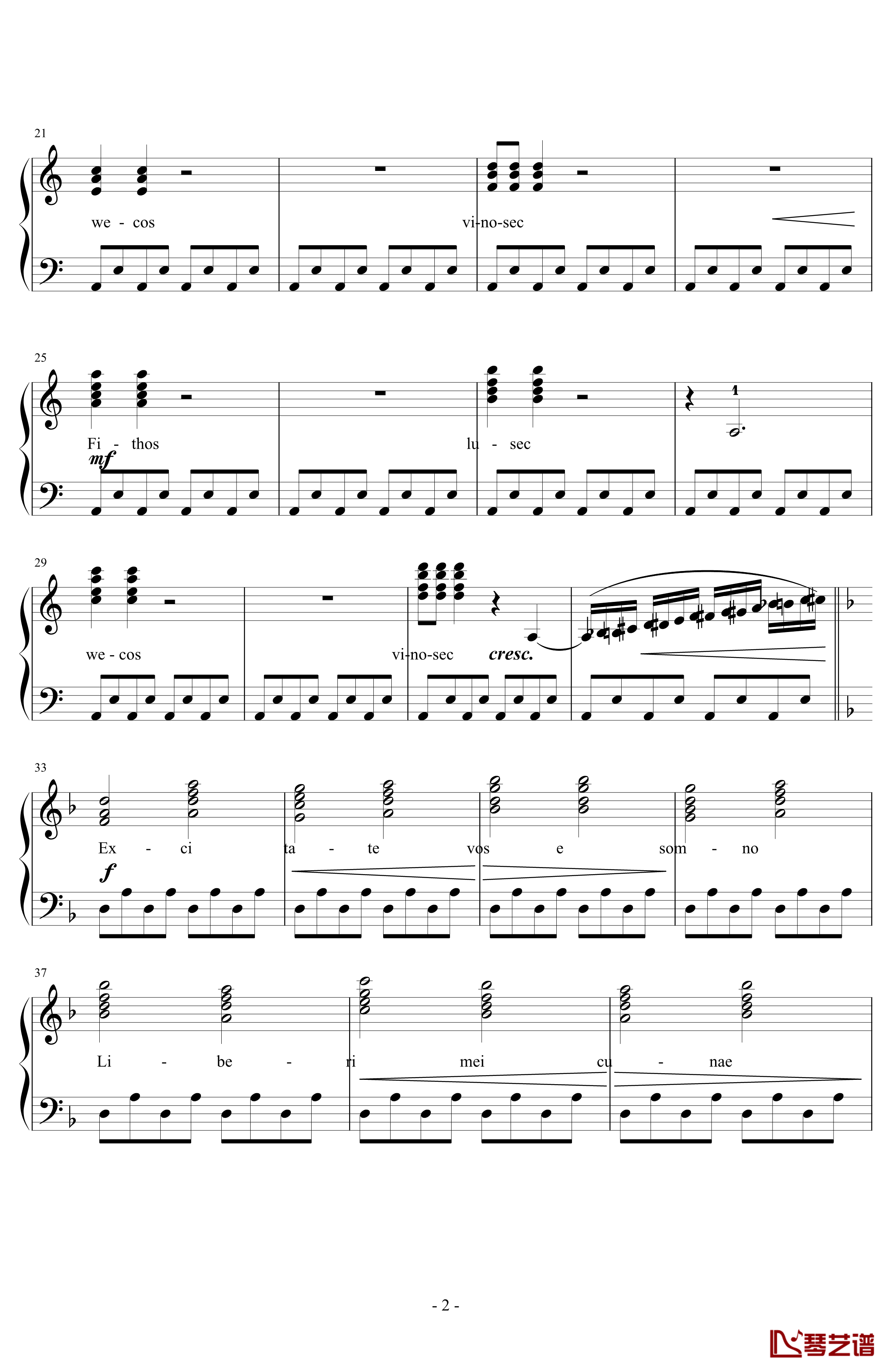Liberi Fatali钢琴谱-植松伸夫- Orchestra Version2