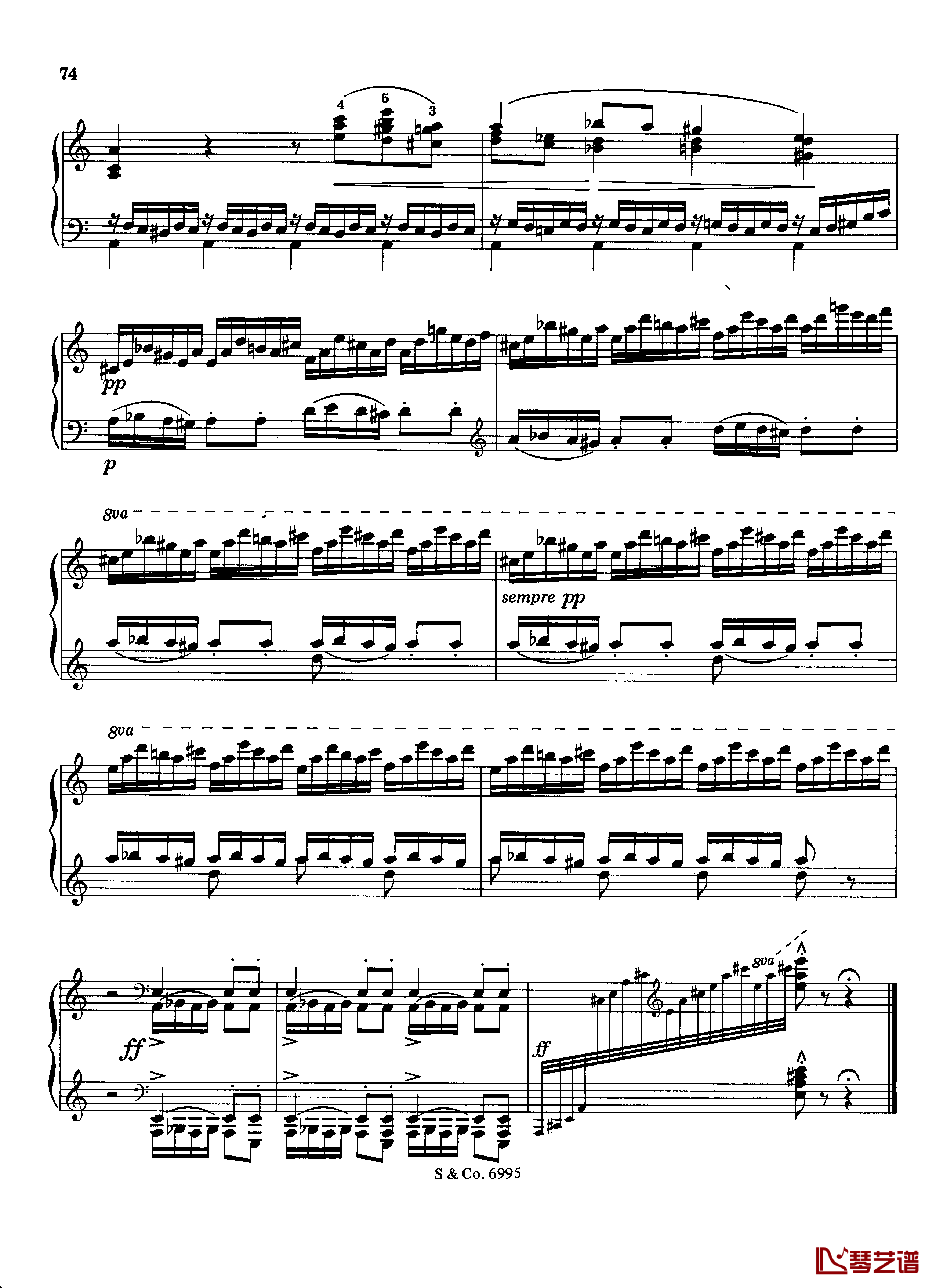 LA ROMANESCA钢琴谱S.252a-李斯特10
