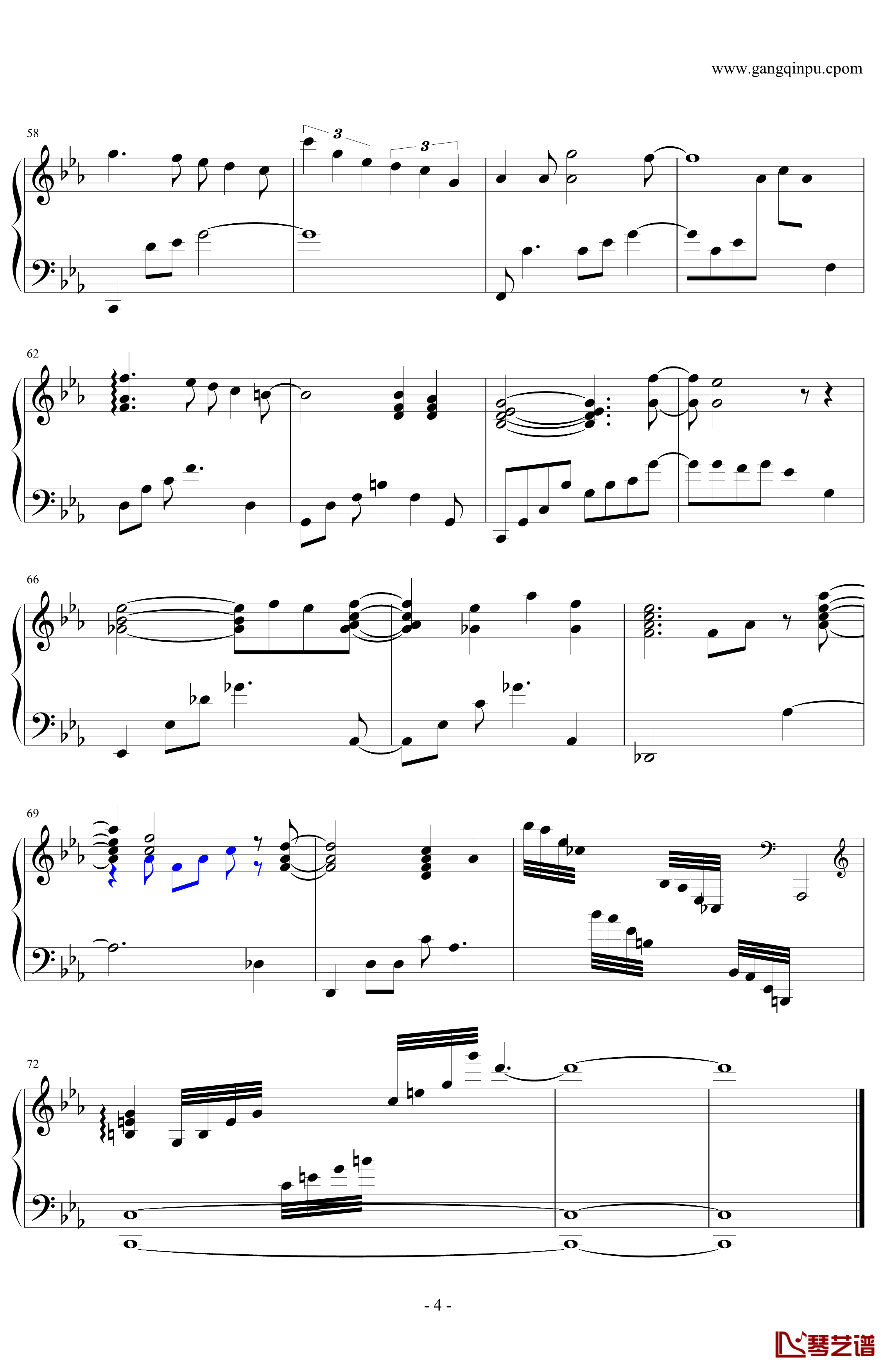 Blue Bossa钢琴谱-爵士-钢琴独奏-爵士音乐4