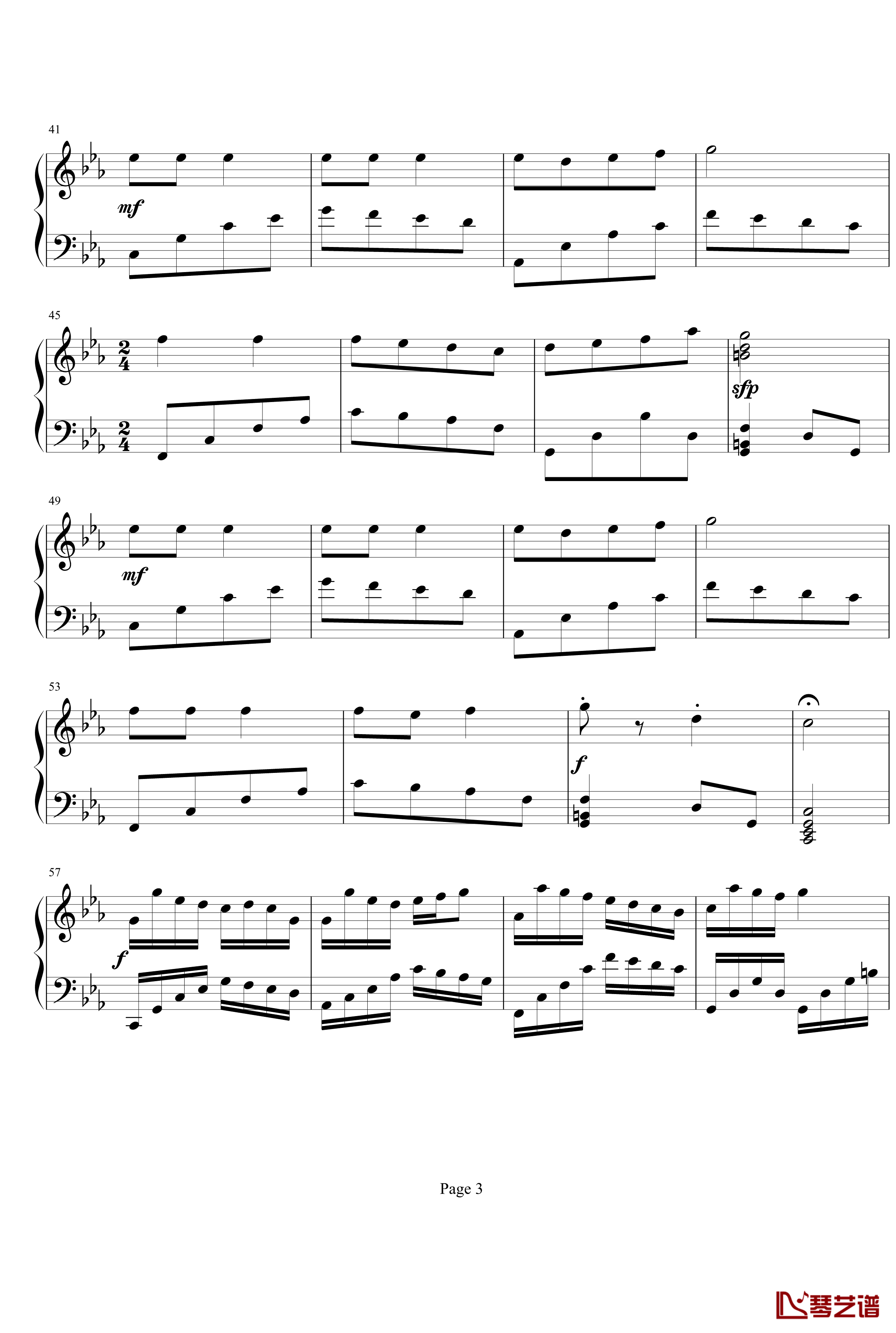 圣诞幻想曲钢琴谱-二轩3