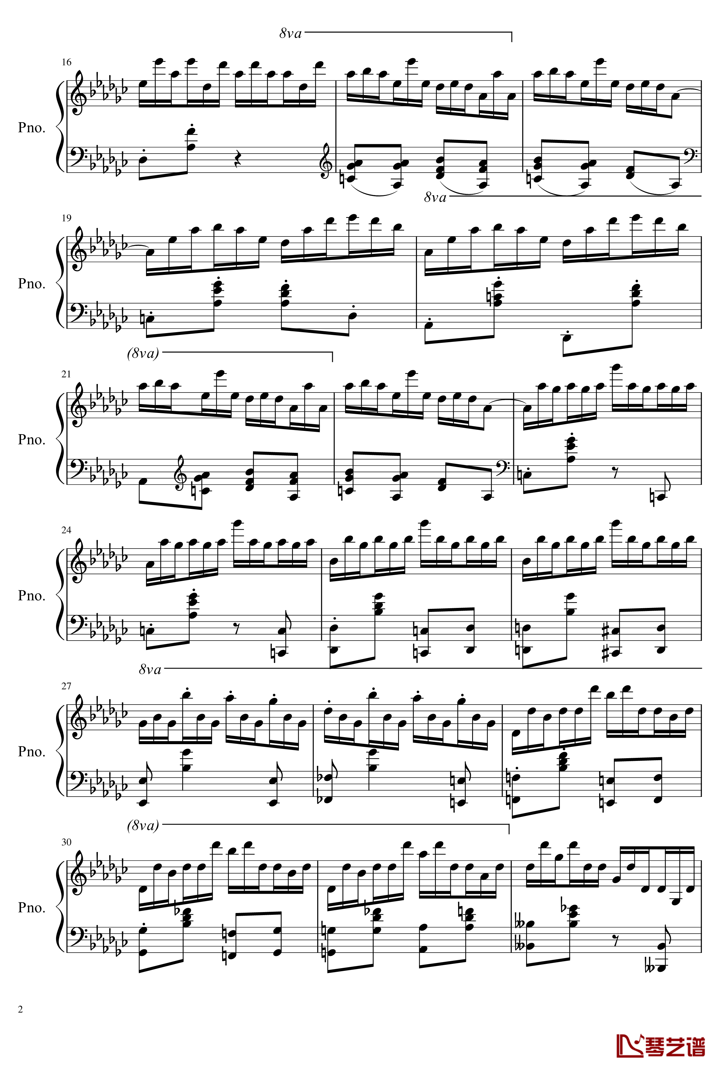 Chopin_Etude_5_Speed_Version钢琴谱-肖邦-chopin2