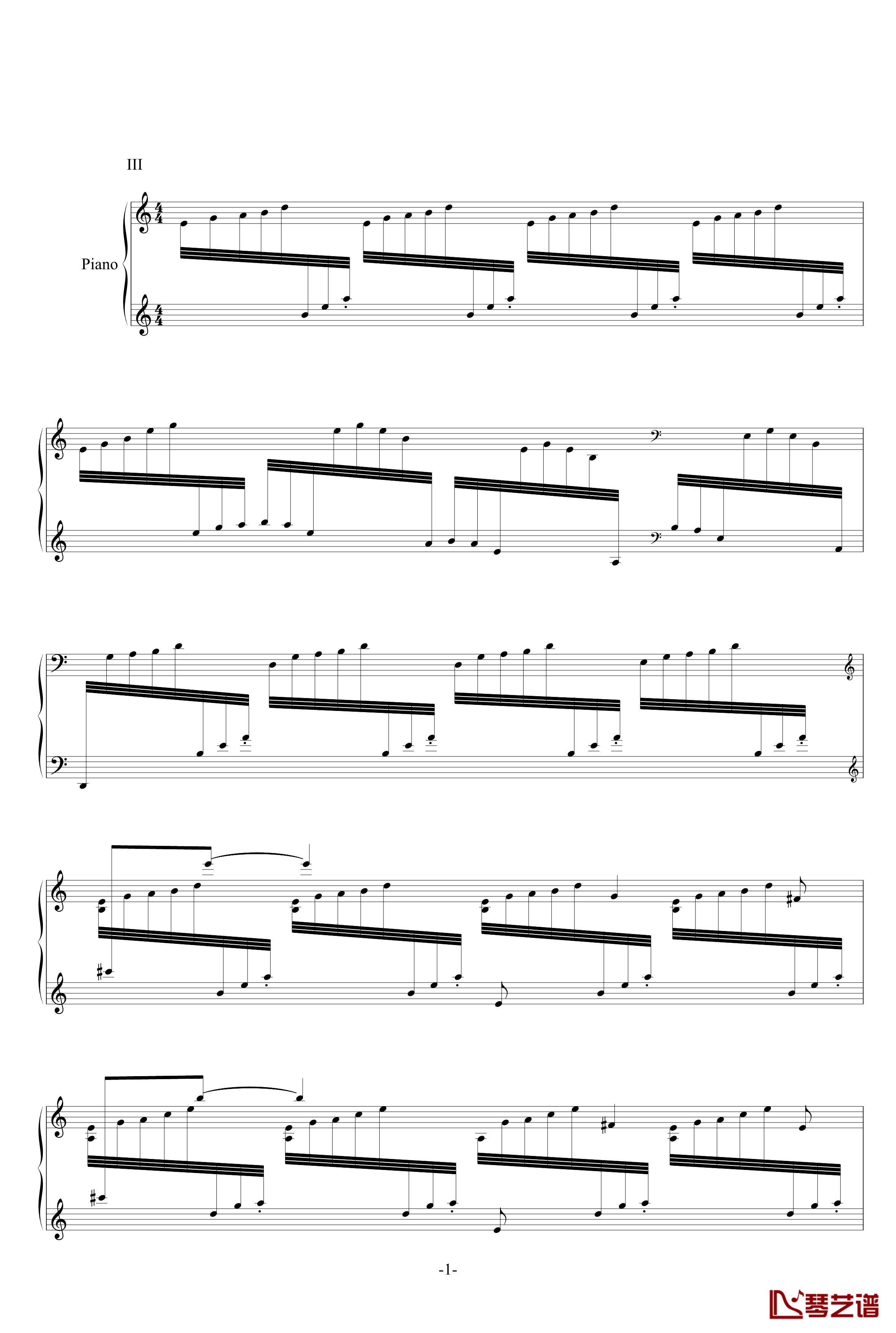 冥想集钢琴谱-修改-升c小调10