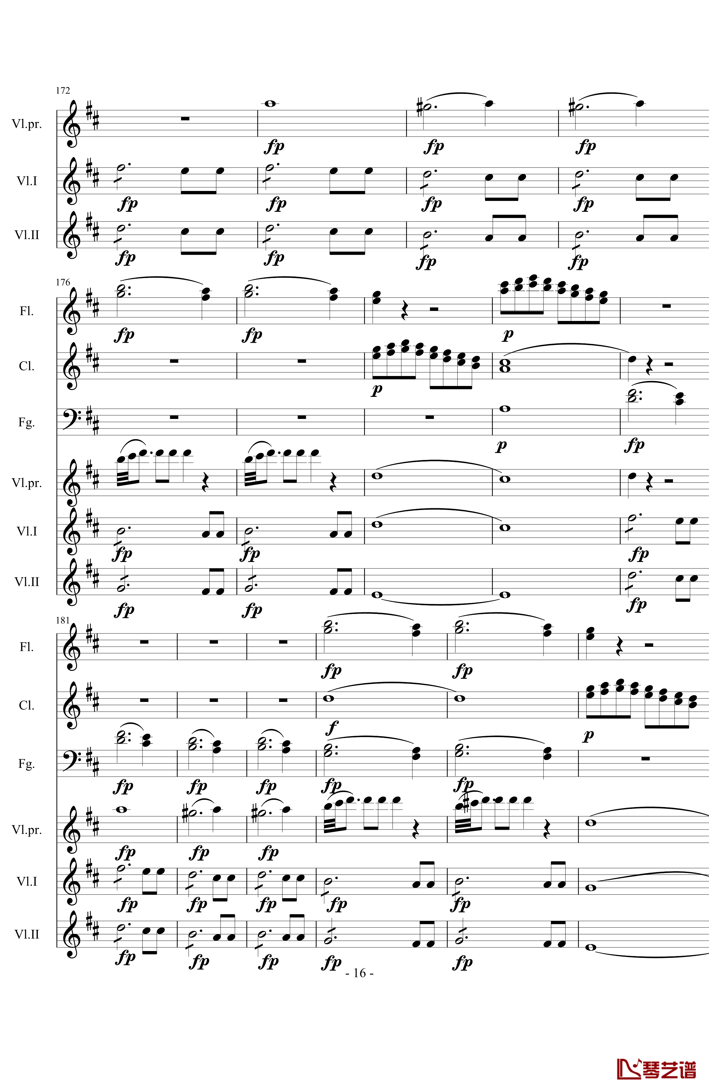 费加罗的婚礼钢琴谱-莫扎特16