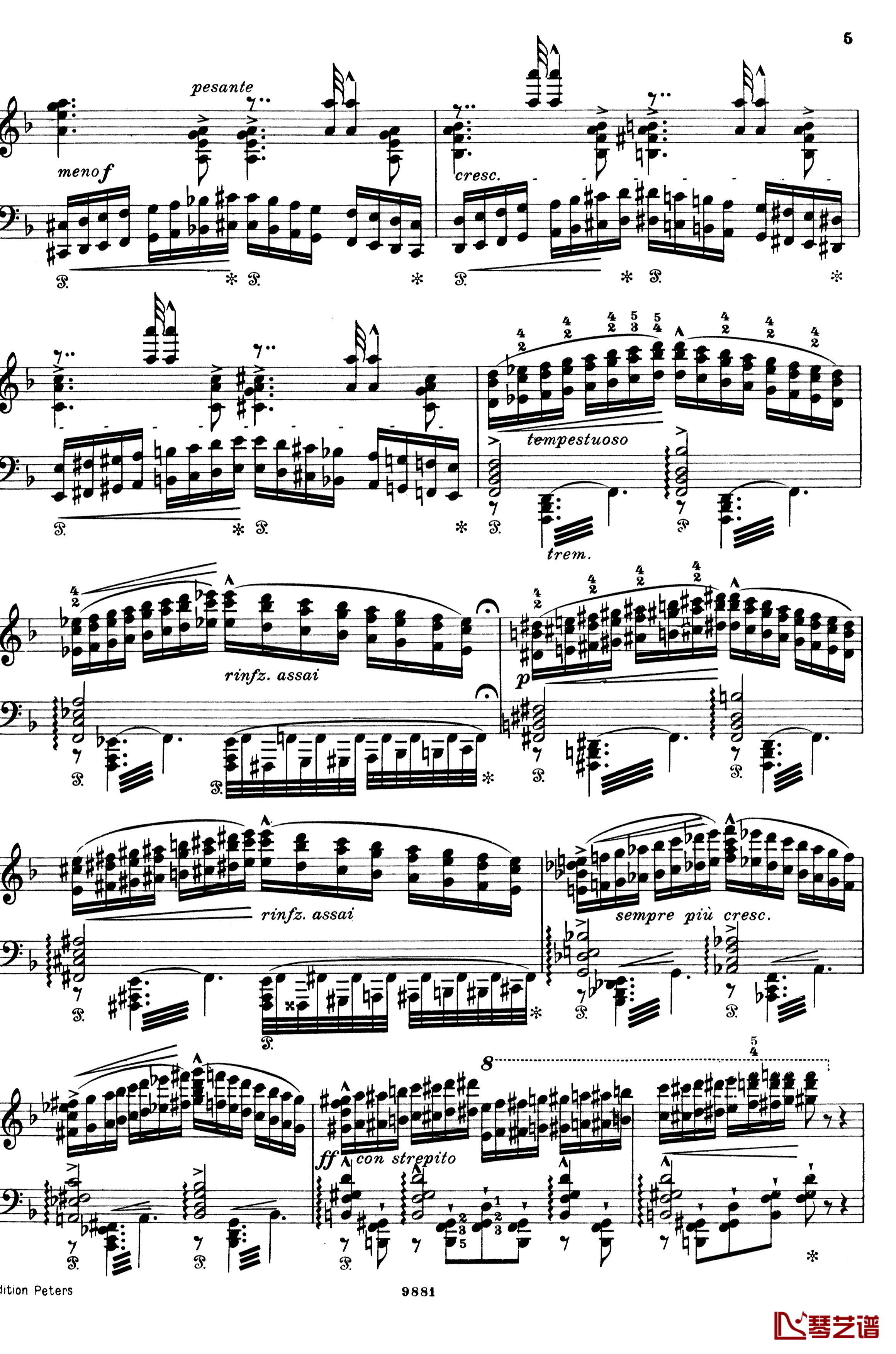 唐璜的回忆钢琴谱-李斯特 S.418-李斯特5