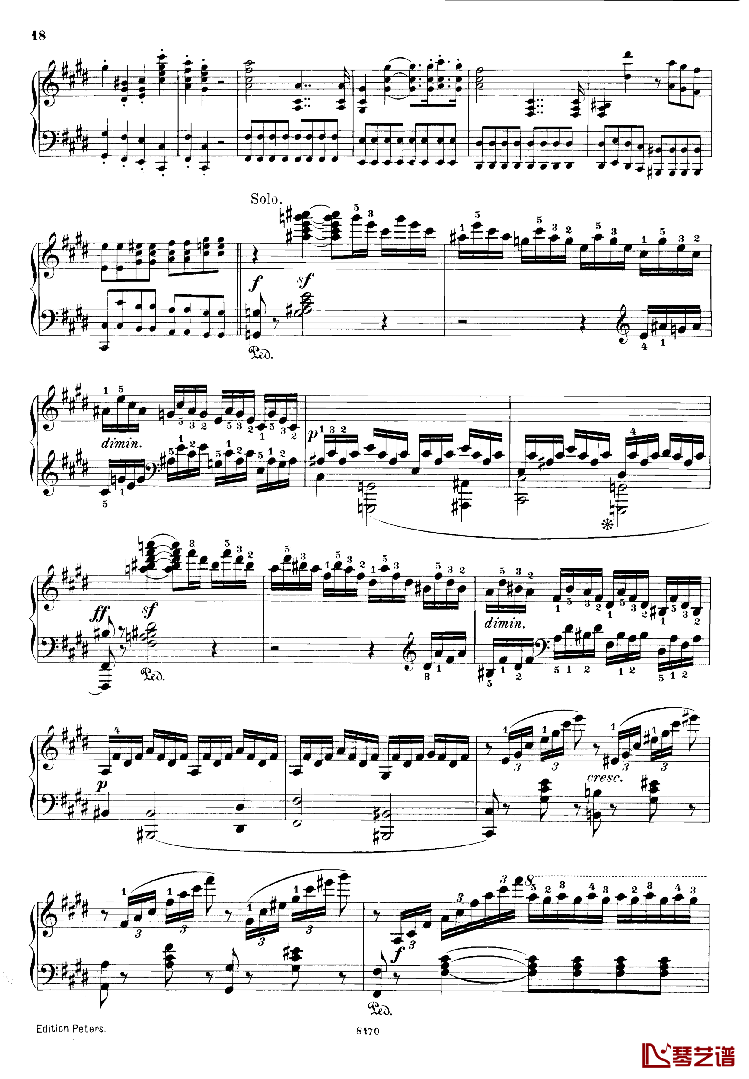 升c小调第三钢琴协奏曲Op.55钢琴谱-克里斯蒂安-里斯18