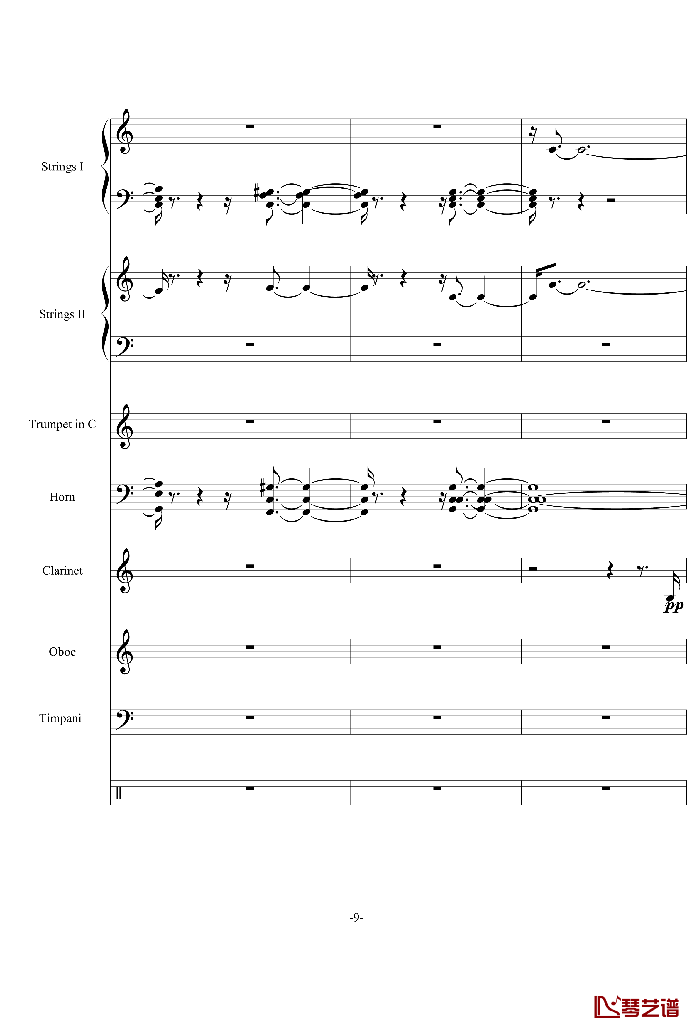 Moonlight Serenade钢琴谱-加勒比海盗总谱9