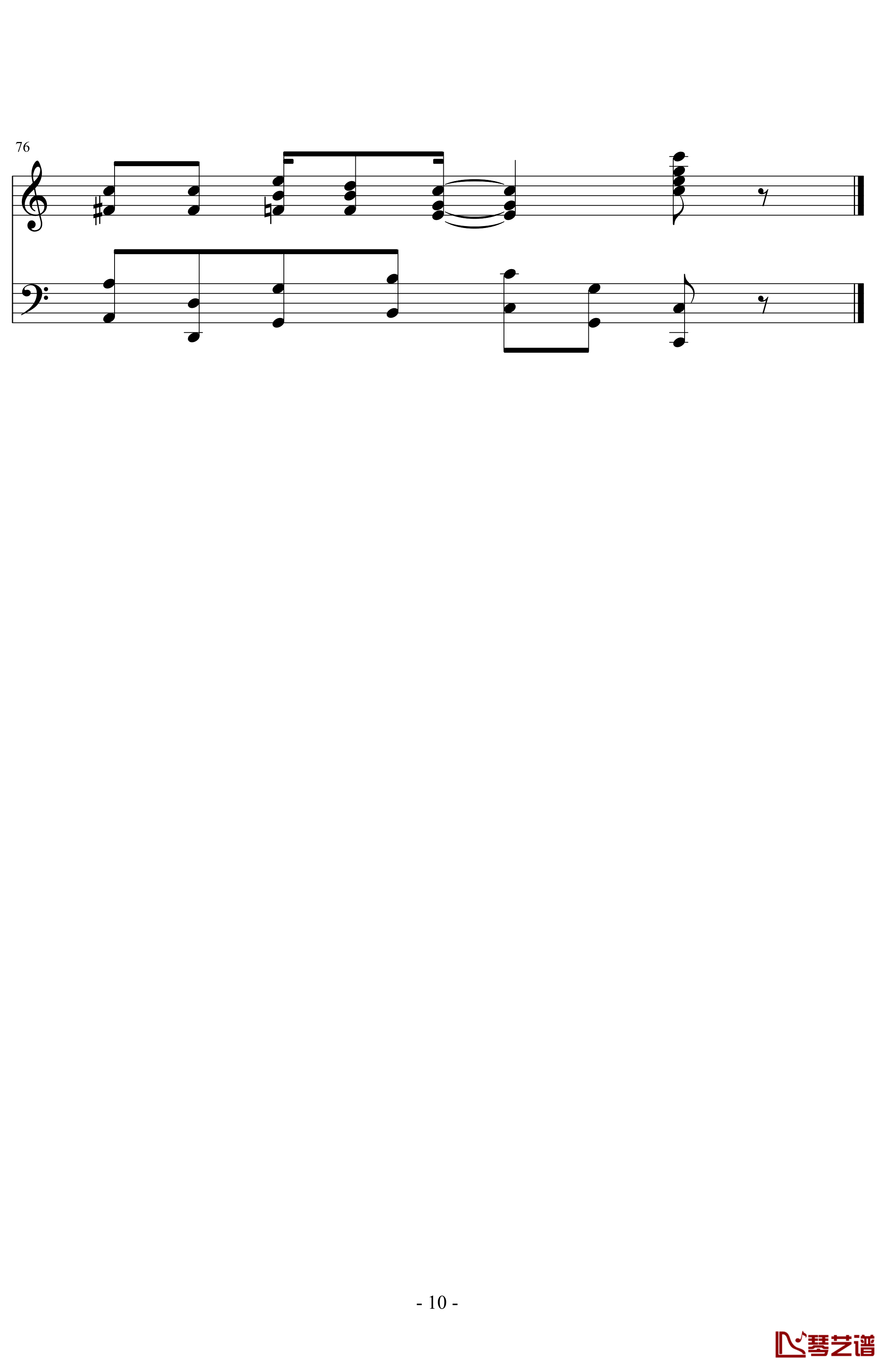 the entertainer钢琴谱-完整版-拉格泰姆-Scott Joplin10