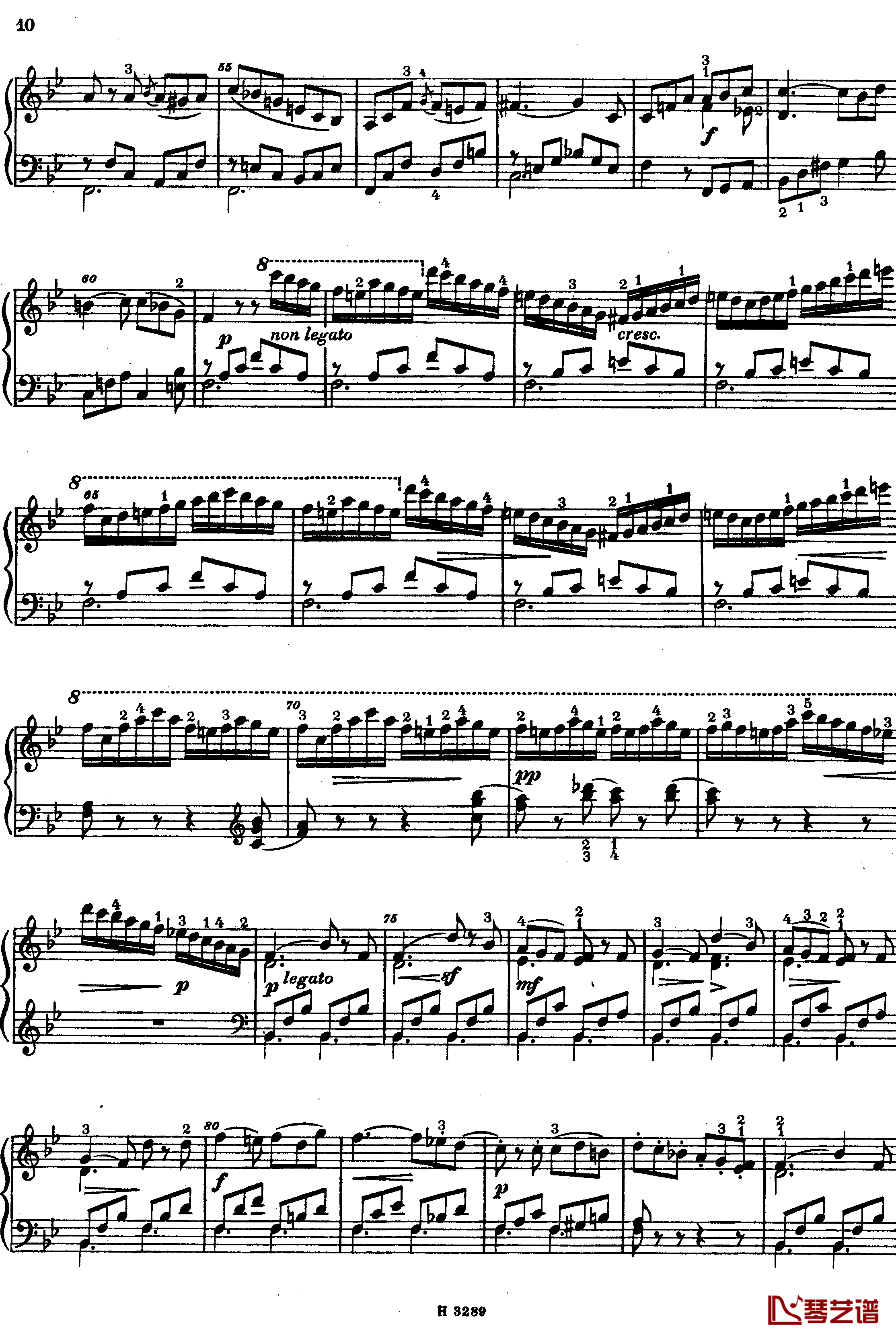 降B大调第八钢琴奏鸣曲Op.23钢琴谱-杜舍克10