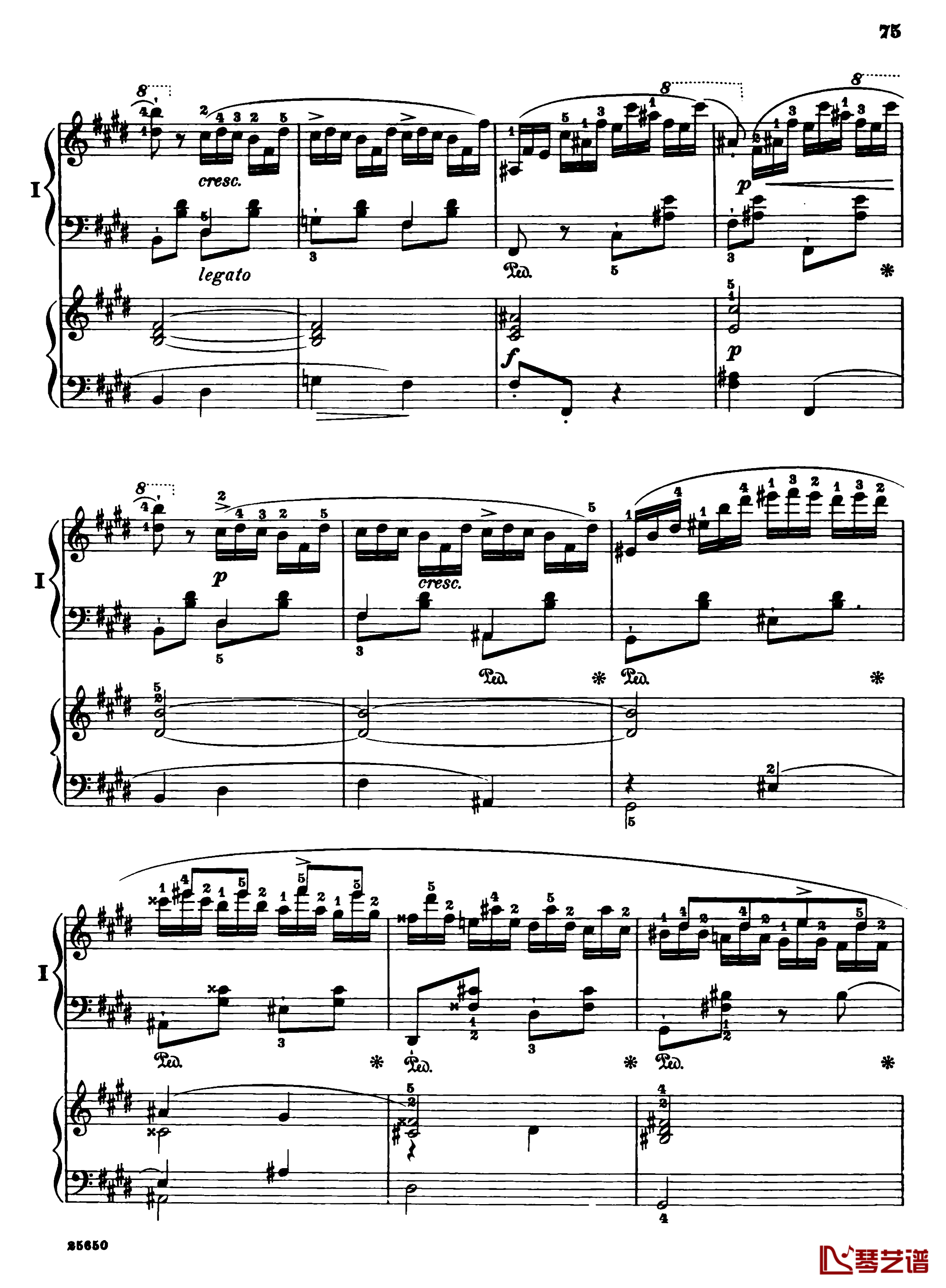 肖邦第一钢琴协奏曲钢琴谱-肖邦77