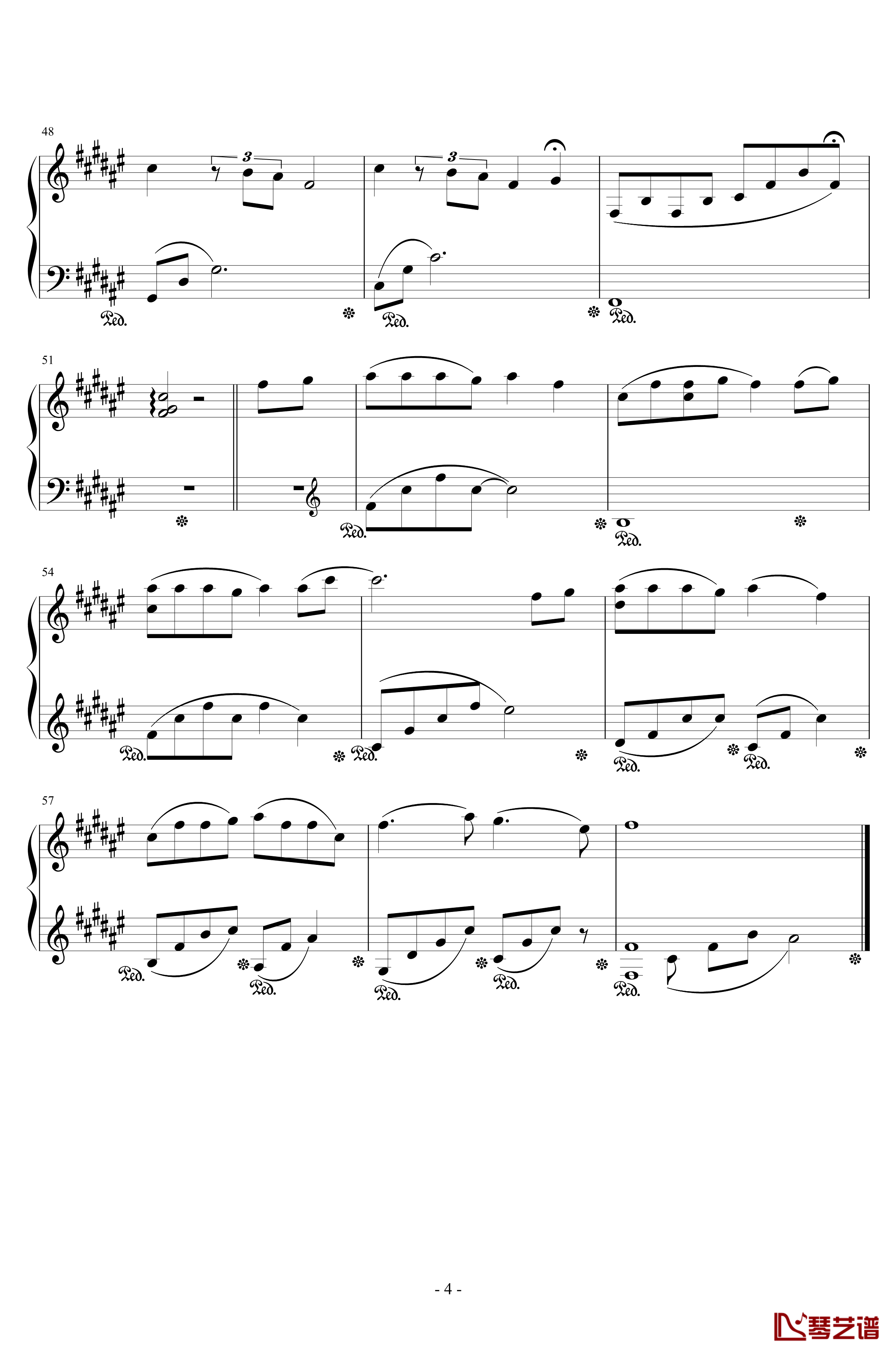 いつかのひかり钢琴谱-MANYO4