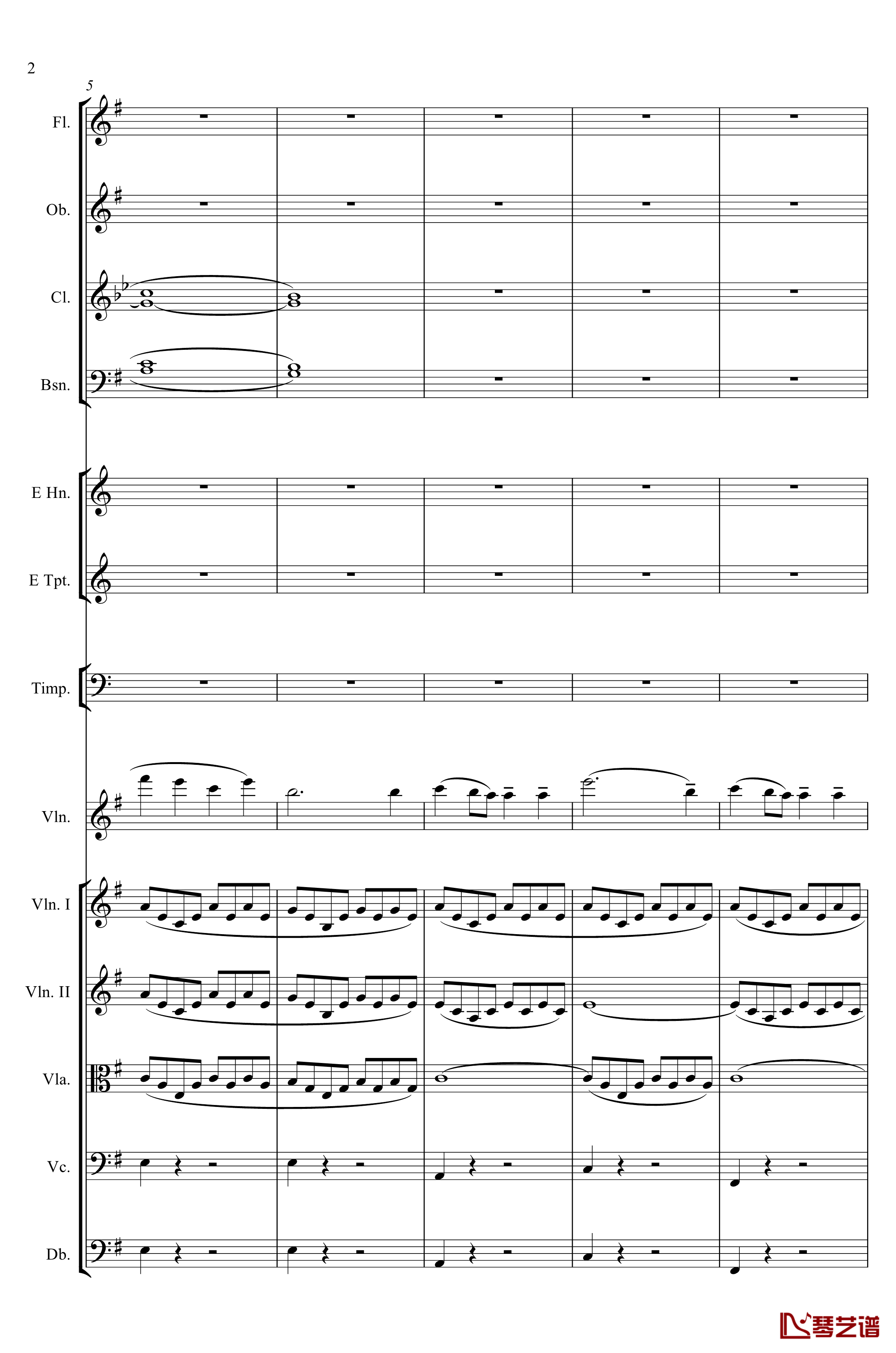 e小调小提琴协奏曲Op.64钢琴谱-第一乐章-门德尔松2
