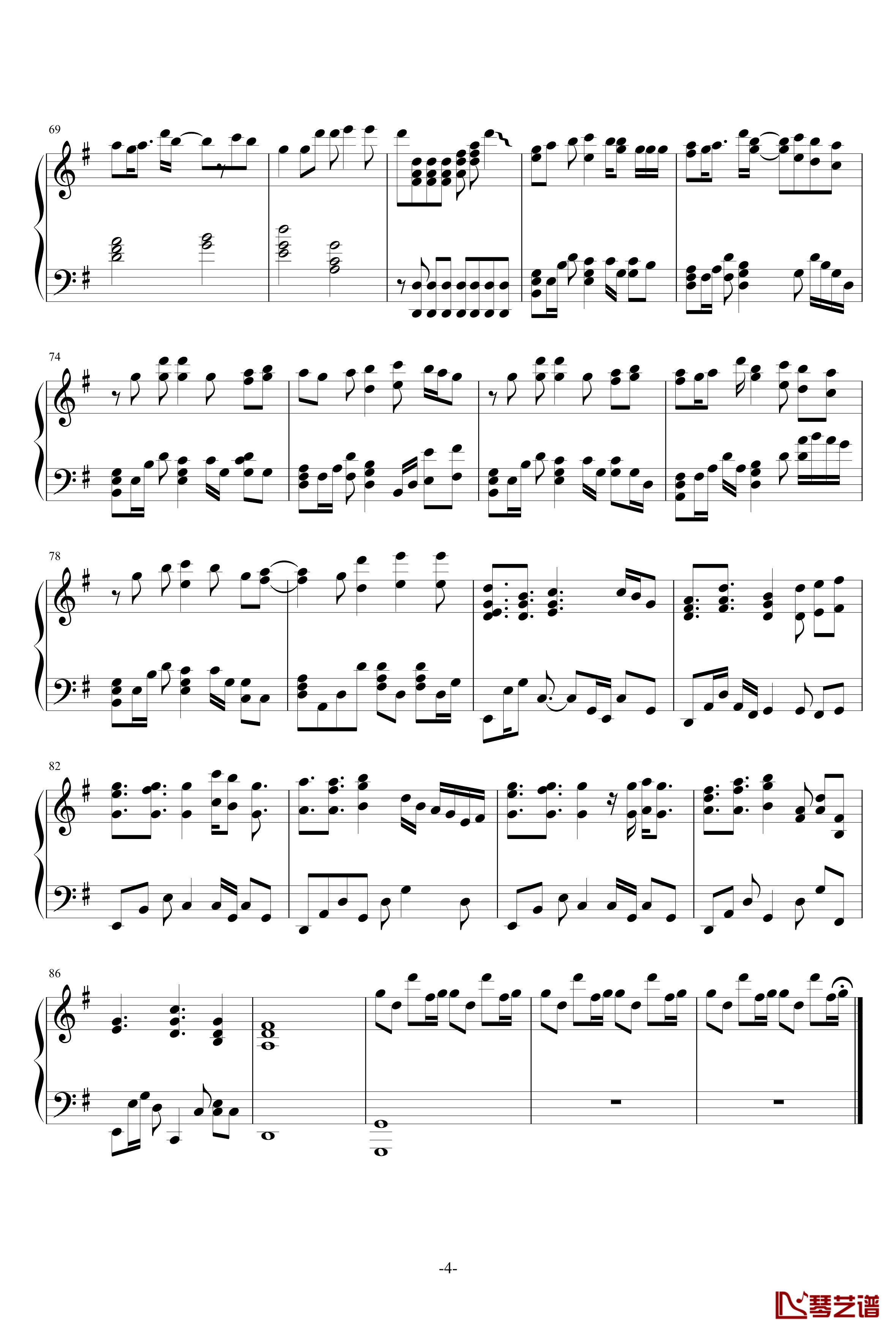 パズル钢琴谱-ENE4