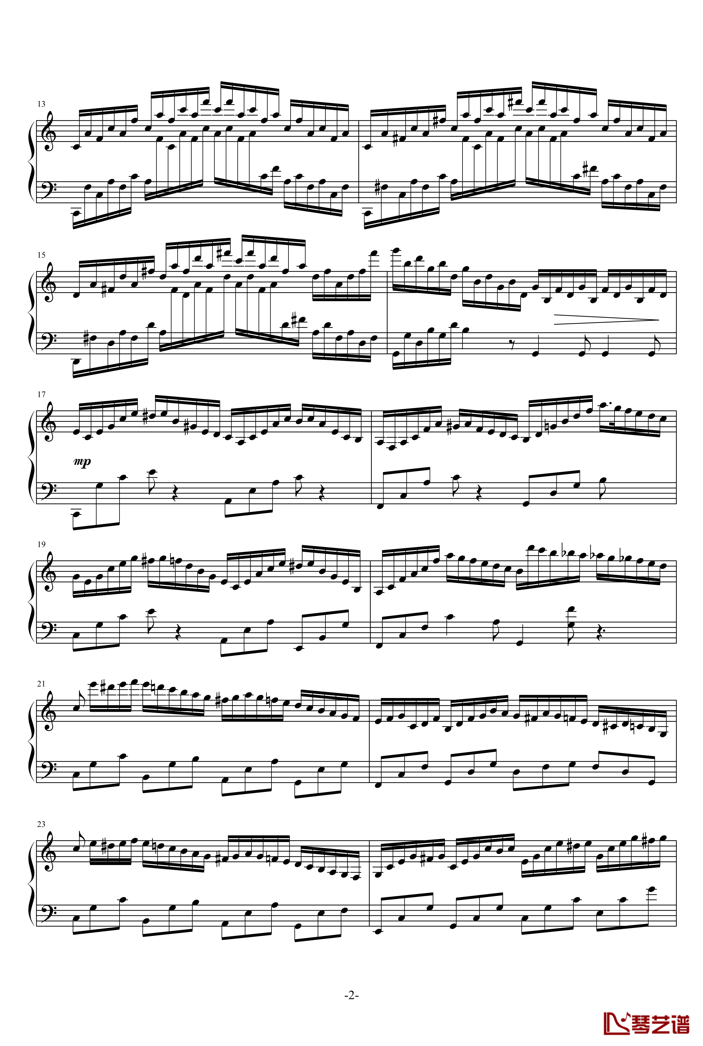 a小调第3号练习曲钢琴谱-乐之琴2