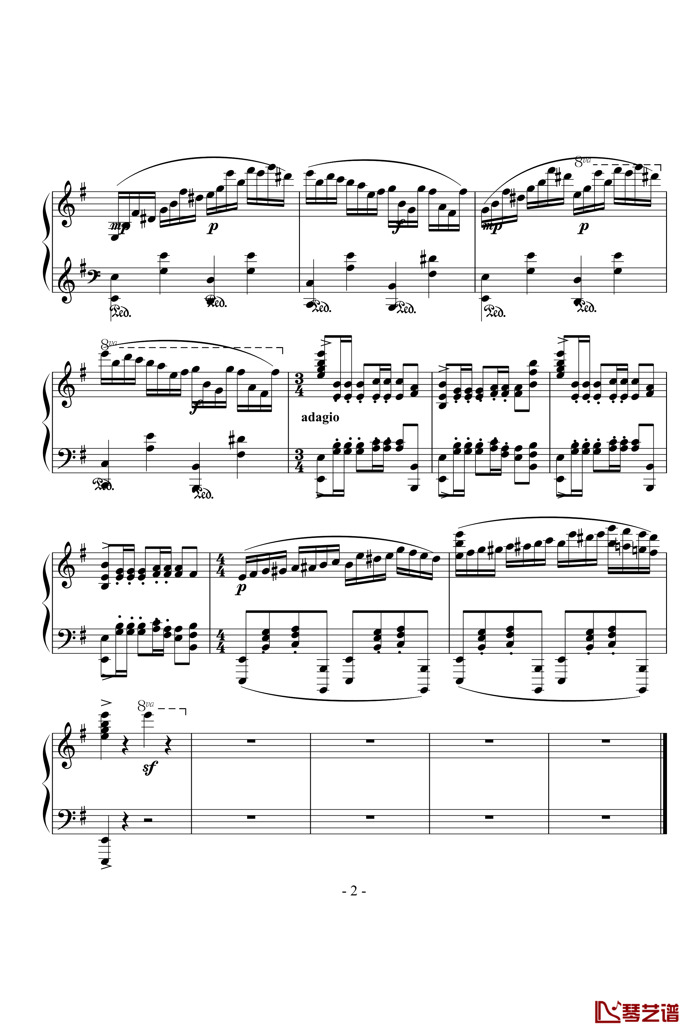 secret钢琴谱-周杰伦2