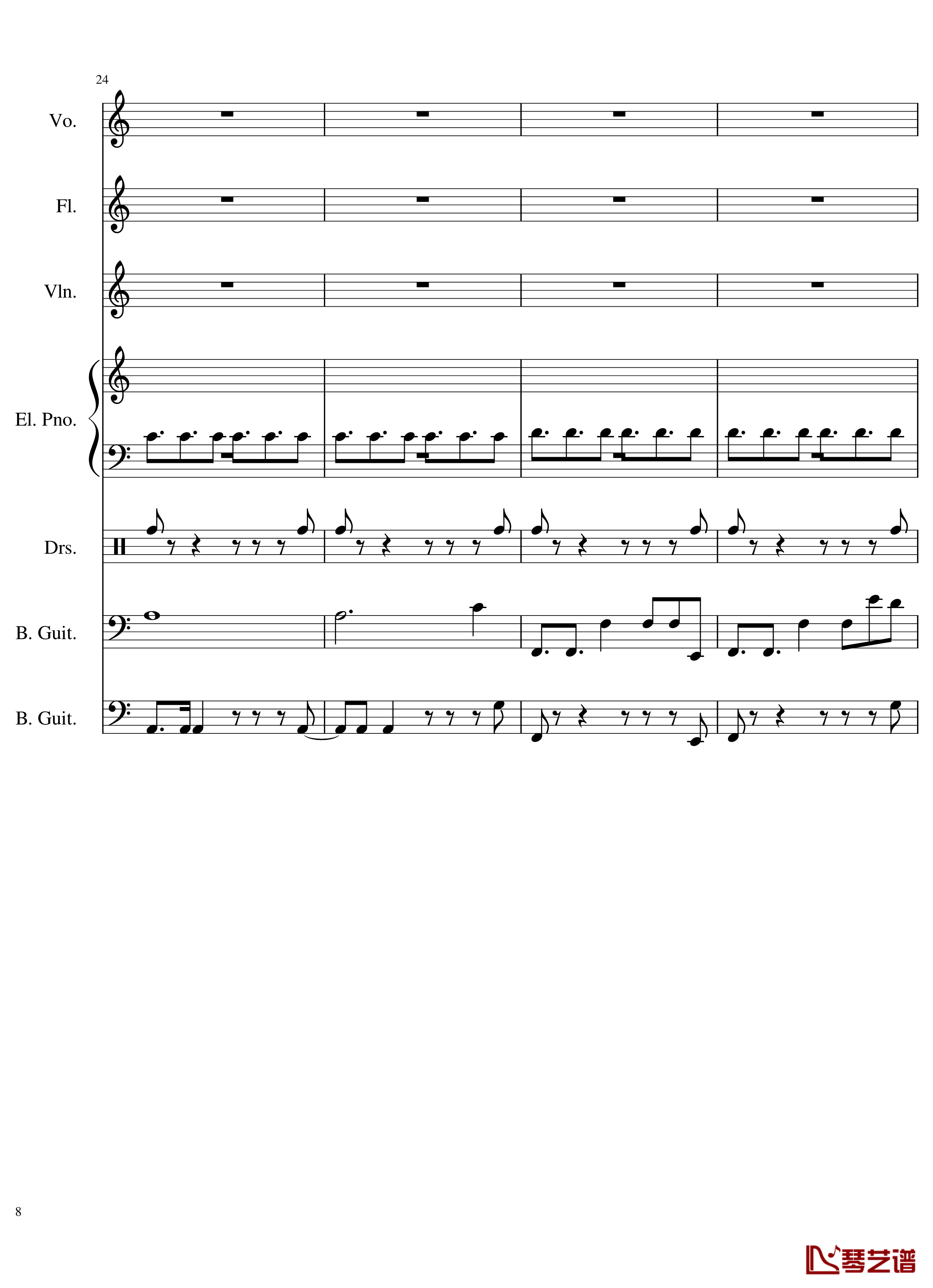 Intro钢琴谱-The xx8