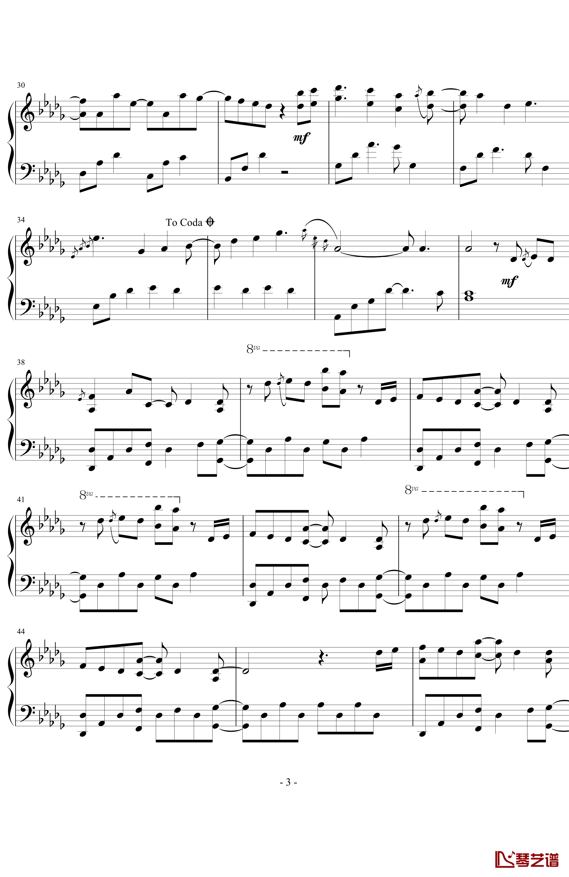 may be钢琴谱-演奏会live版本-Yiruma3