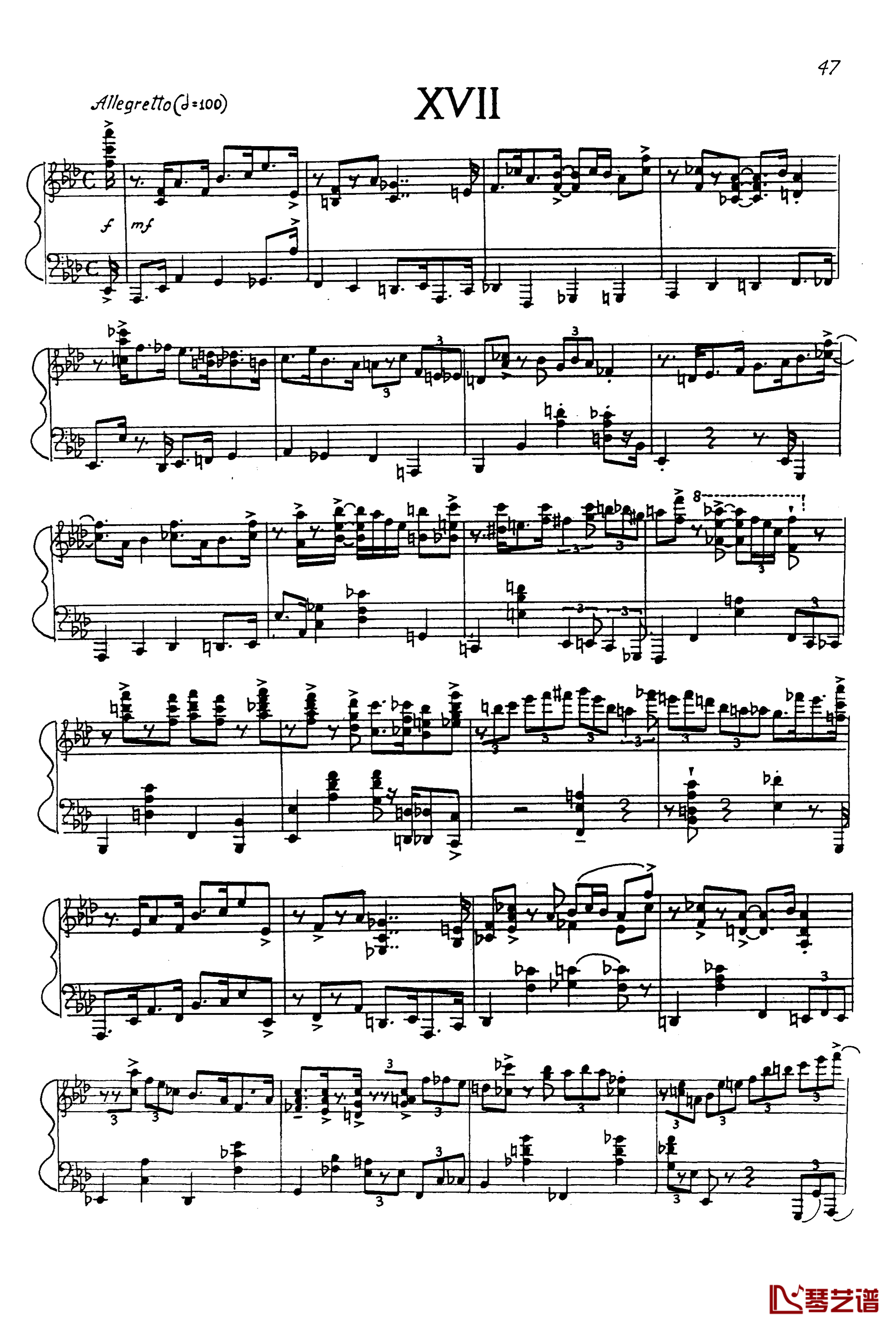 Jazz Prelude Op.52 No.17钢琴谱-尼古拉·凯帕斯汀-Nikolai Kapustin1