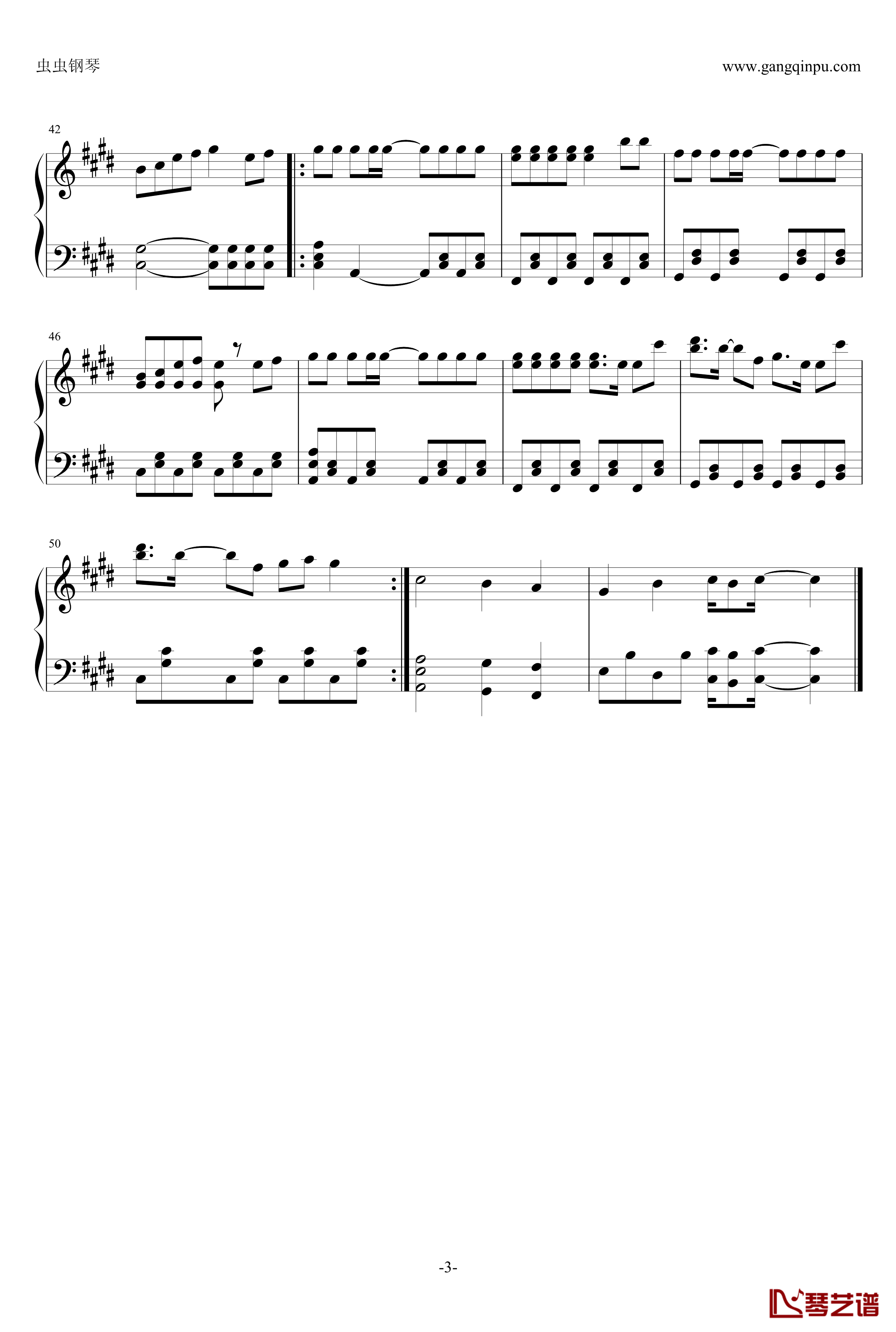 Gee钢琴谱-少女时代演奏版3