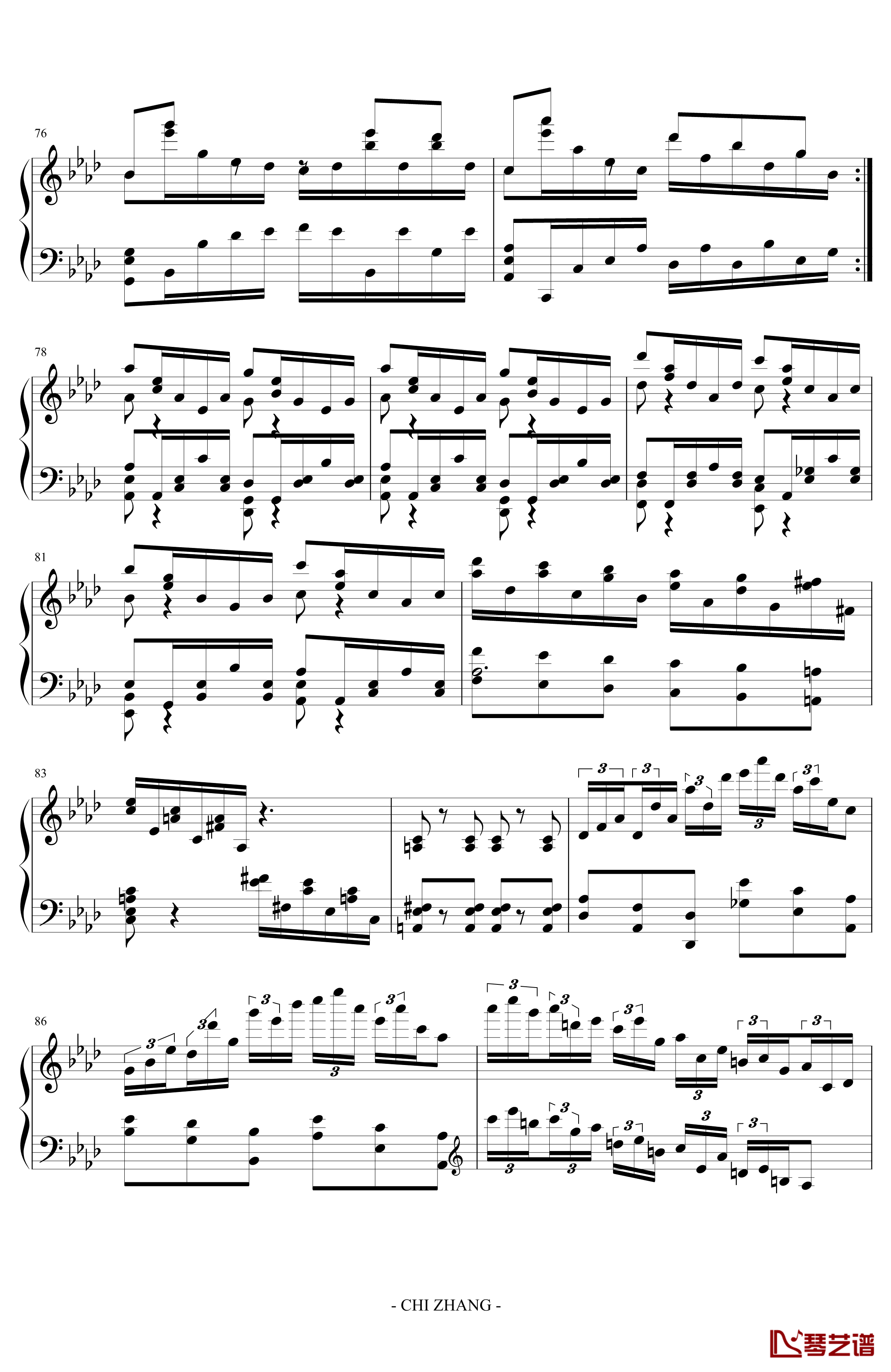 Concert Etude in A Elat 'Jubilation'钢琴谱 -PARROT1868