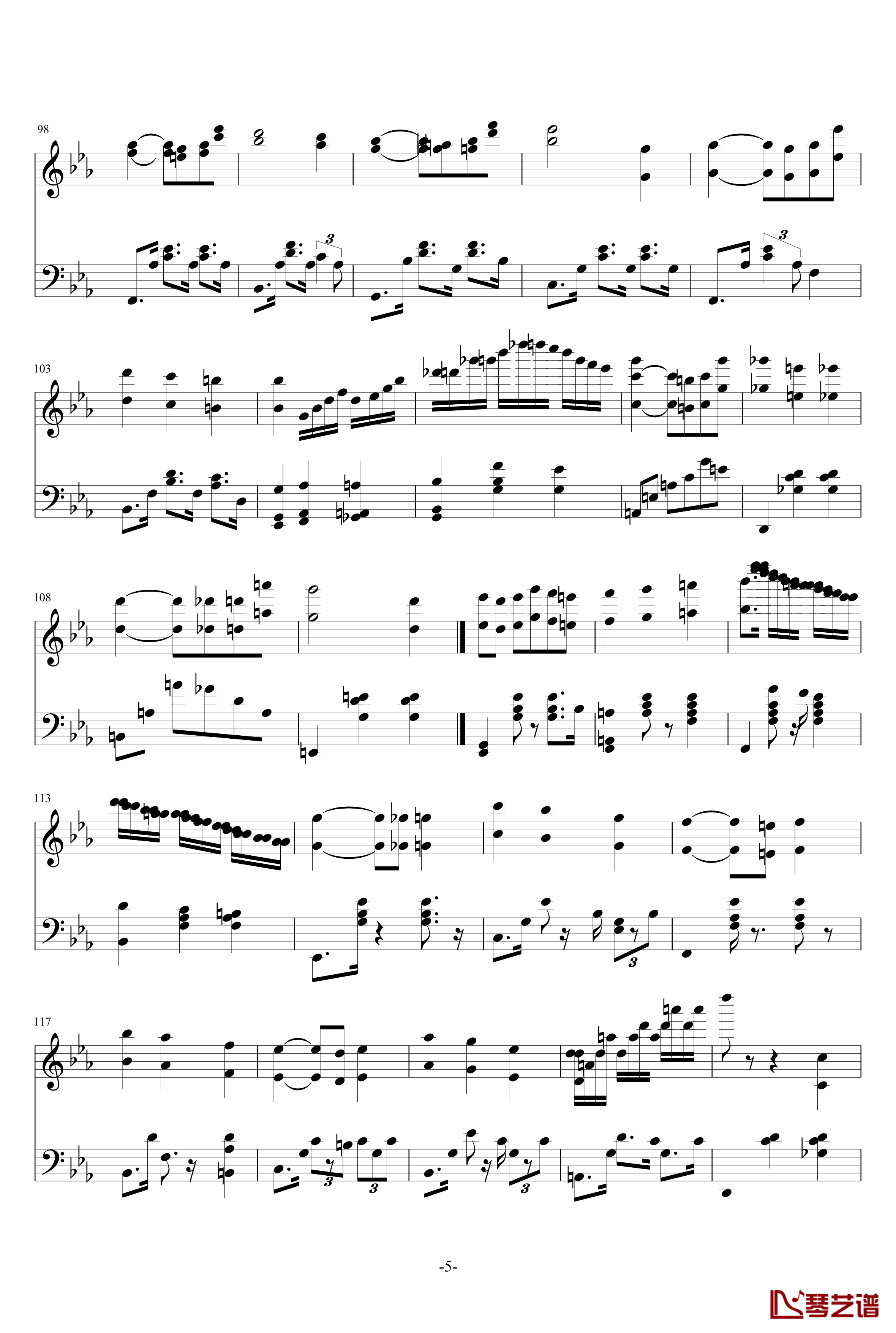 magic waltz钢琴谱-原版琴谱-PDF-海上钢琴师5