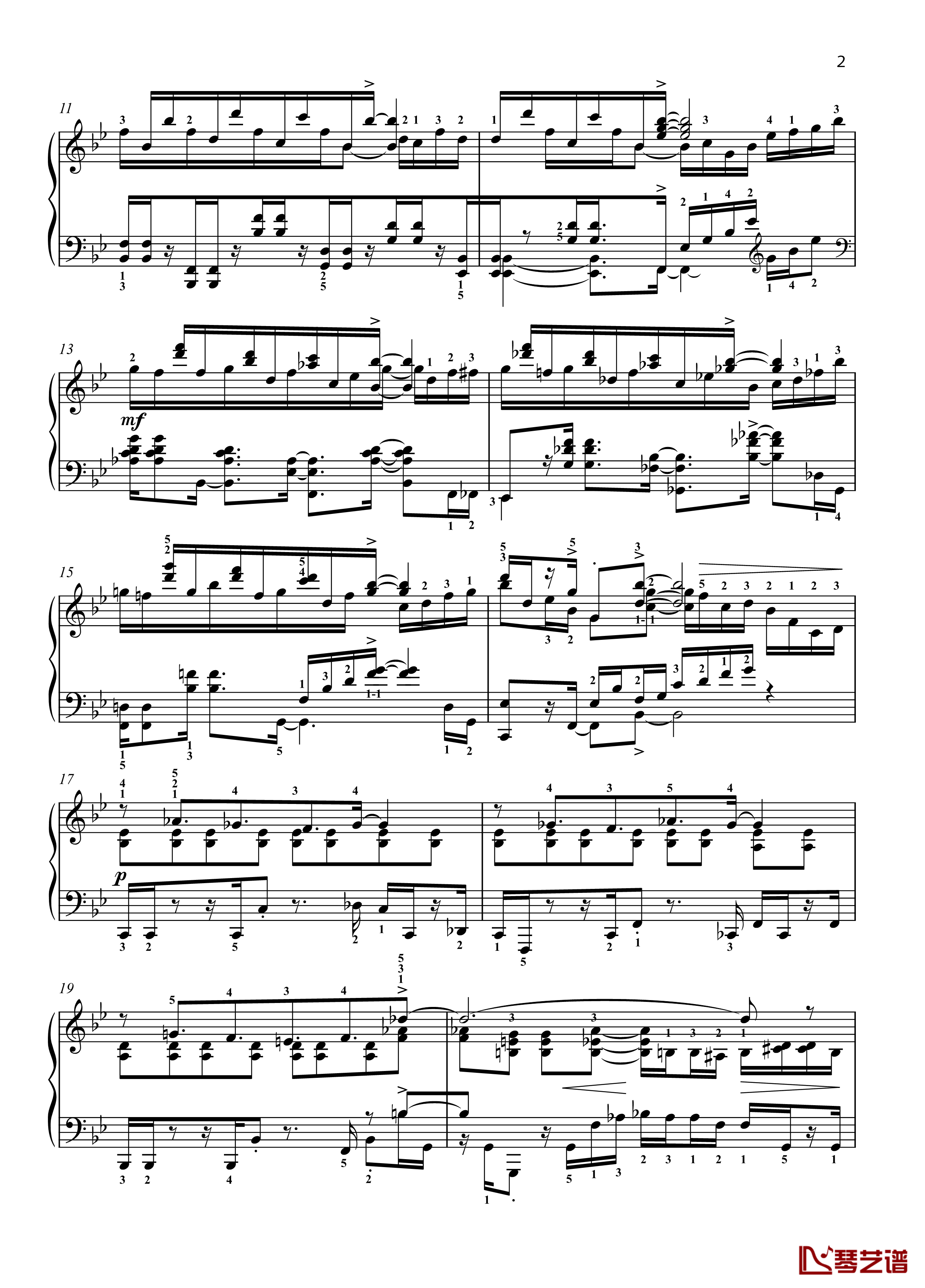 八首音乐会练习曲钢琴谱-Eight Concert ?tudes Op 40 - No. 6. Pastoral. Allegro moderato-爵士-尼古拉·凯帕斯汀2
