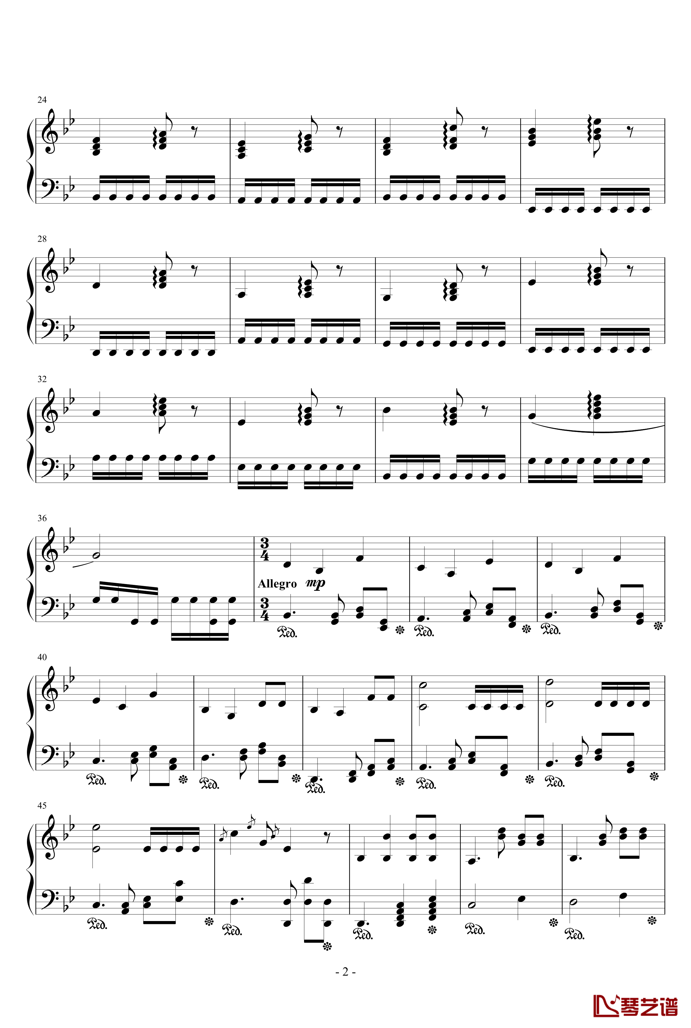 舞曲钢琴谱-CGG2