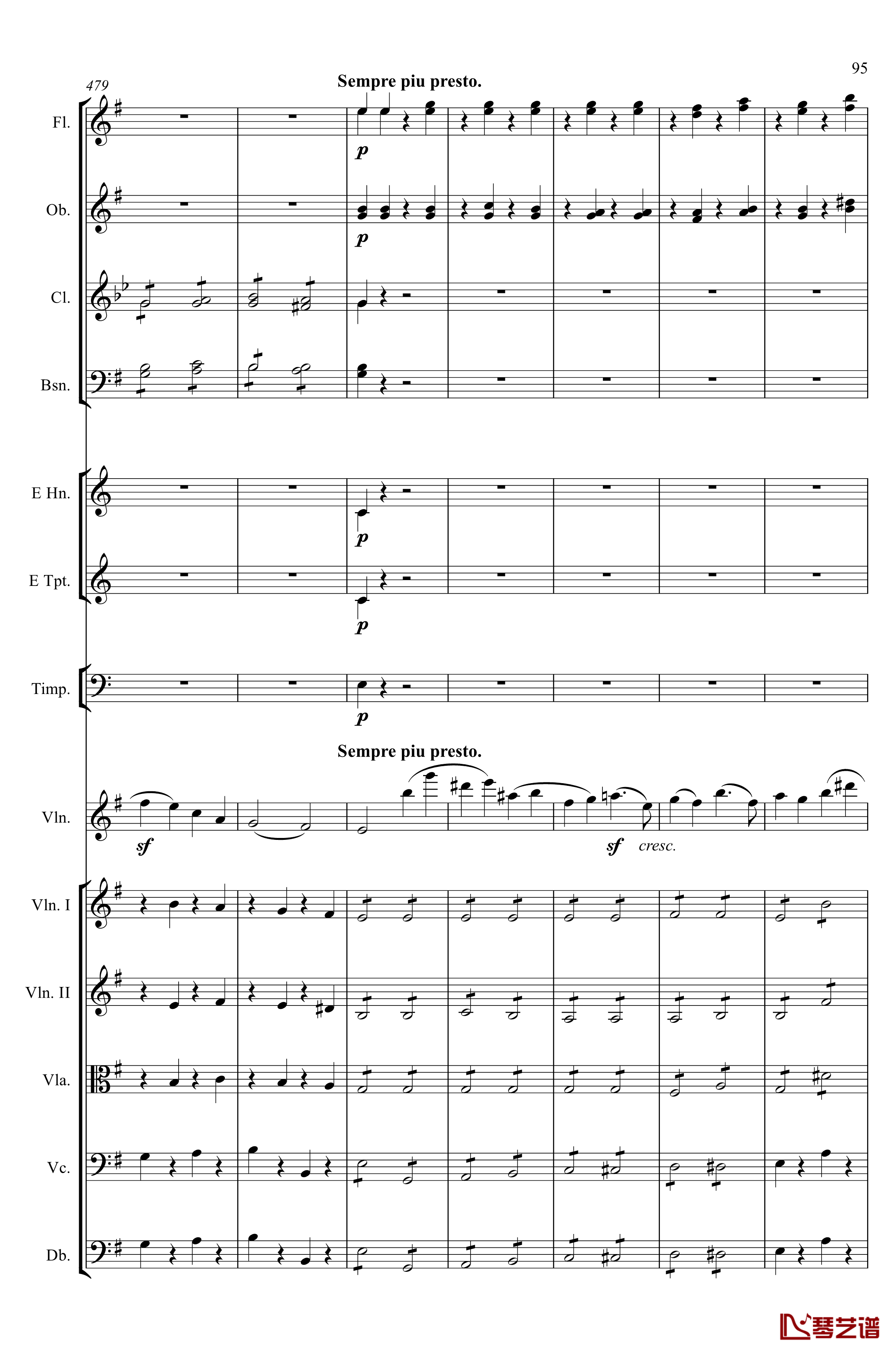 e小调小提琴协奏曲Op.64钢琴谱-第一乐章-门德尔松95