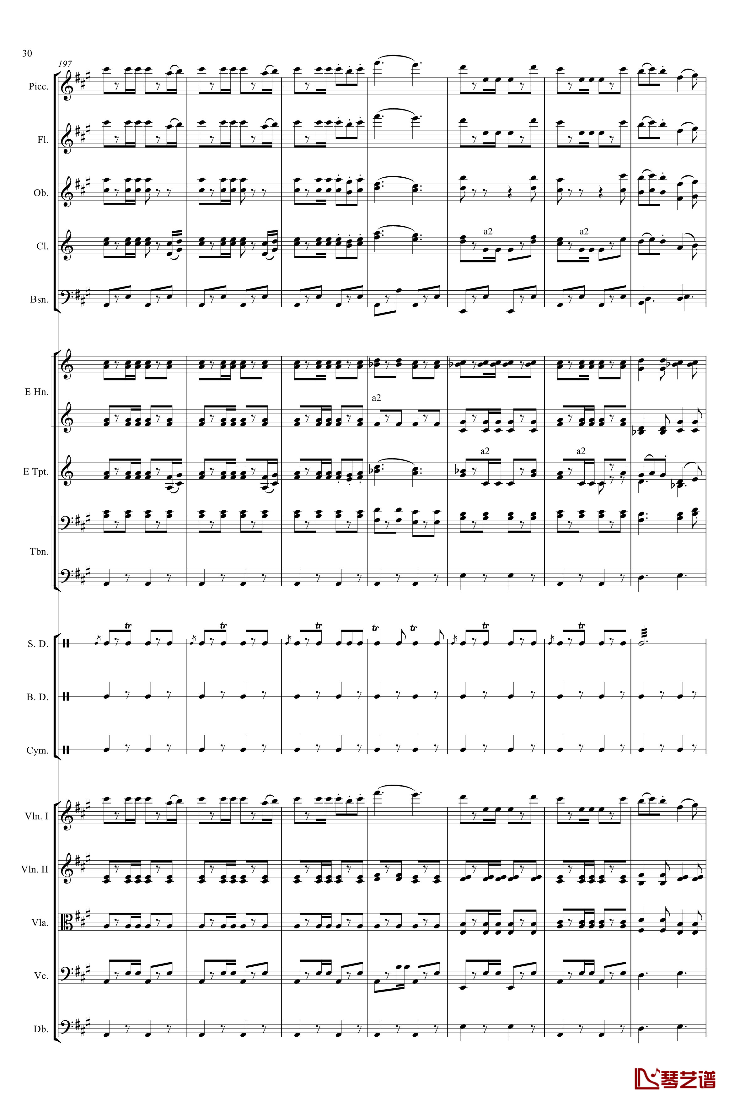 轻骑兵序曲钢琴谱-Franz von Suppe30