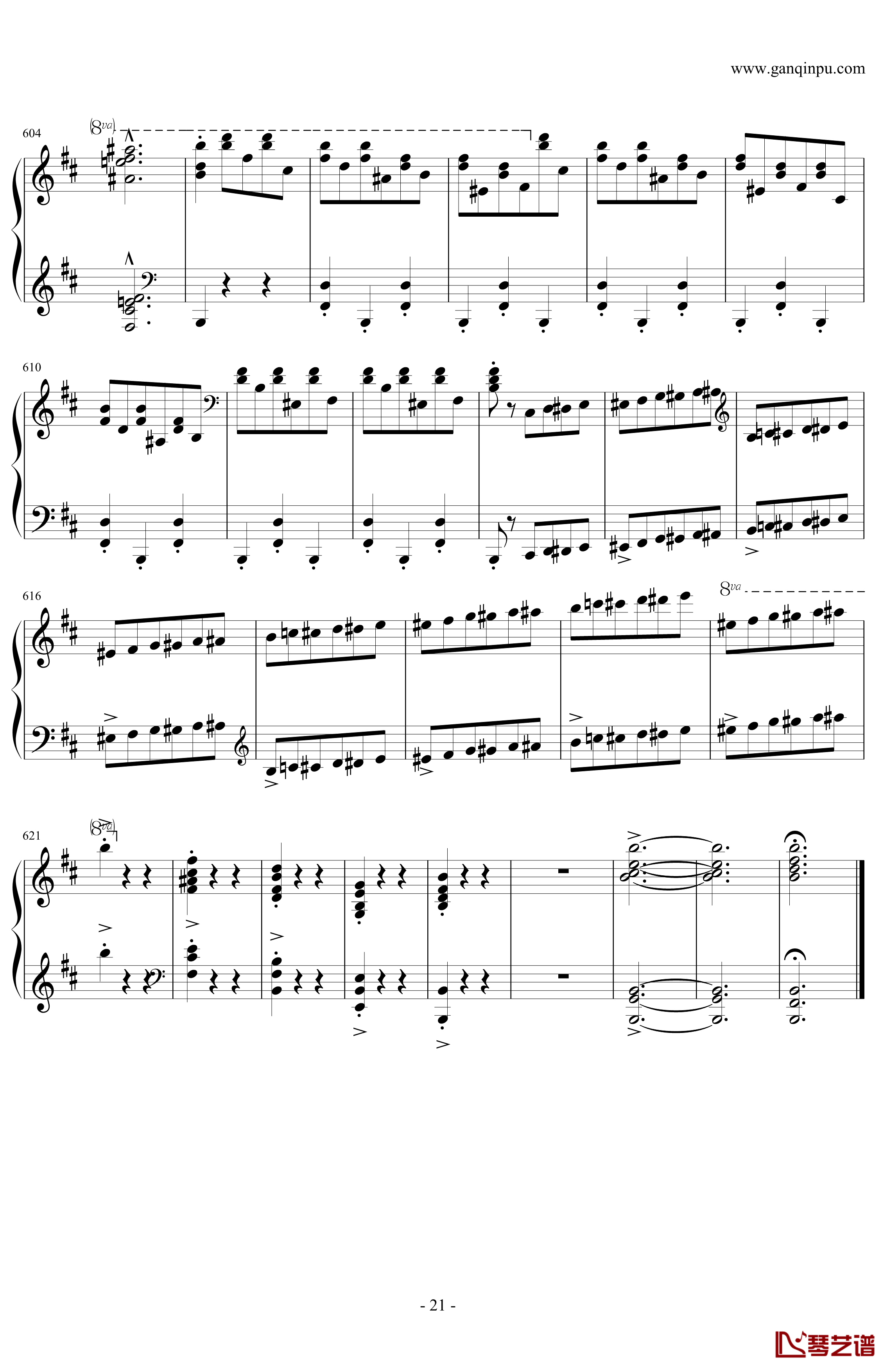 肖邦第一谐谑曲钢琴谱-肖邦-chopin21