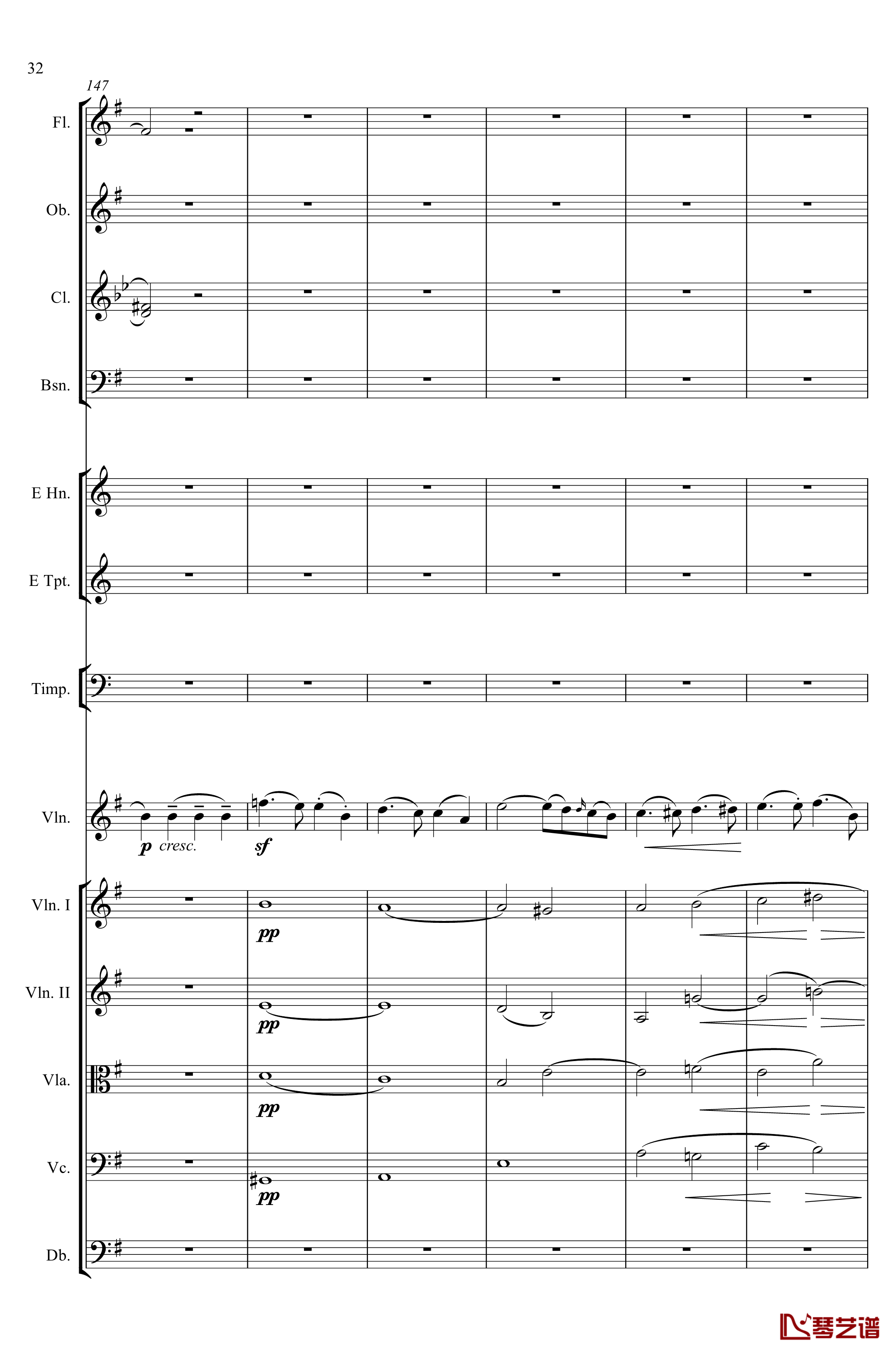 e小调小提琴协奏曲Op.64钢琴谱-第一乐章-门德尔松32