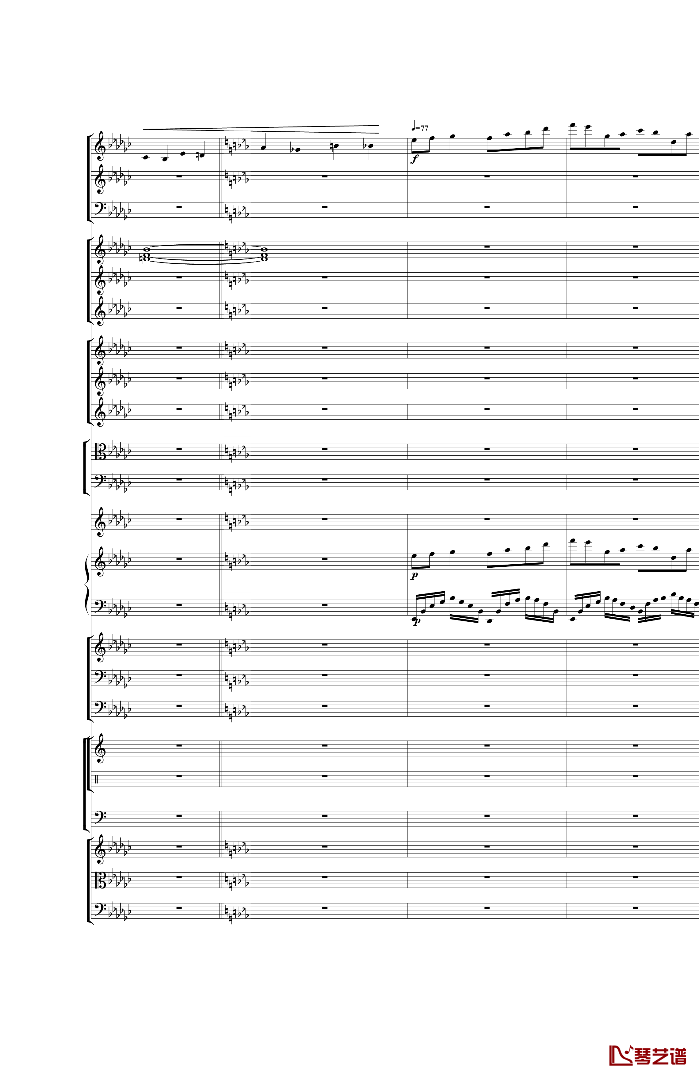 Piano Concerto No.3 in E Flat minor钢琴谱 I.Moderto-热情而辉煌45