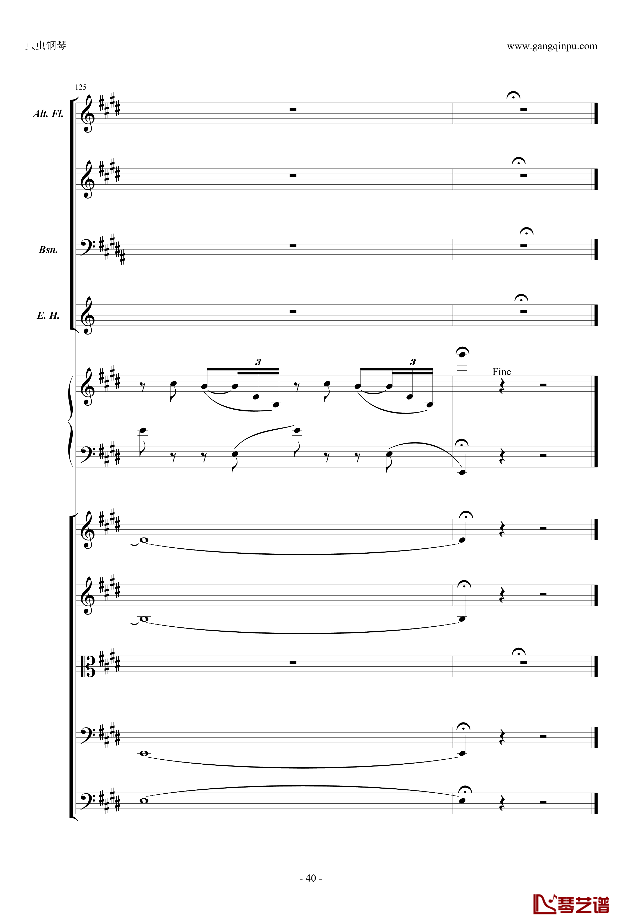 萧邦第一钢琴协奏曲第二乐章钢琴谱-肖邦-chopin40