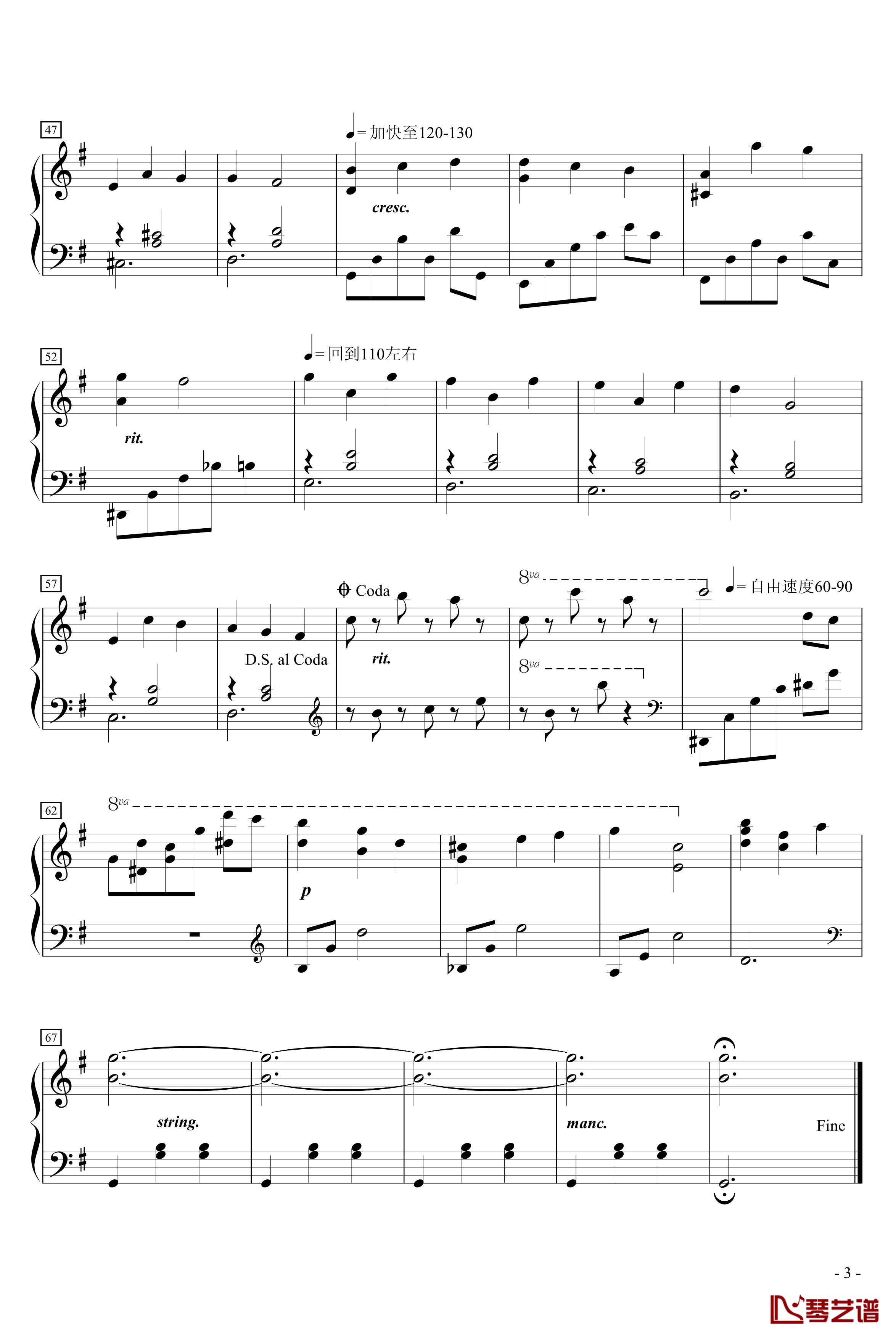 Spring Waltz钢琴谱-春天华尔兹-Yiruma3
