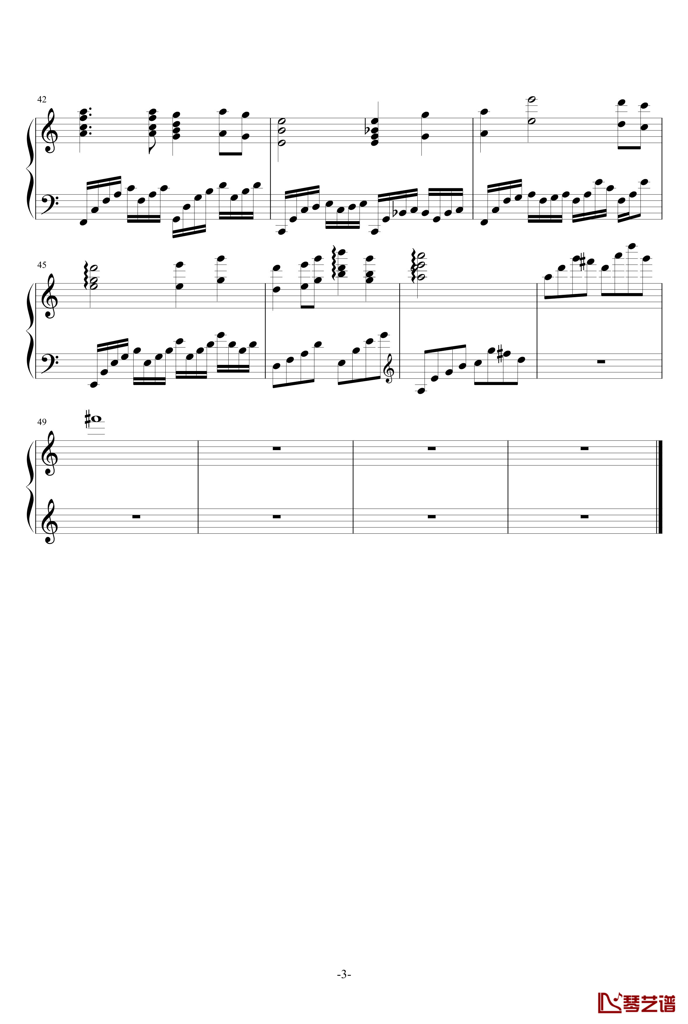 唐门钢琴谱-剑网33