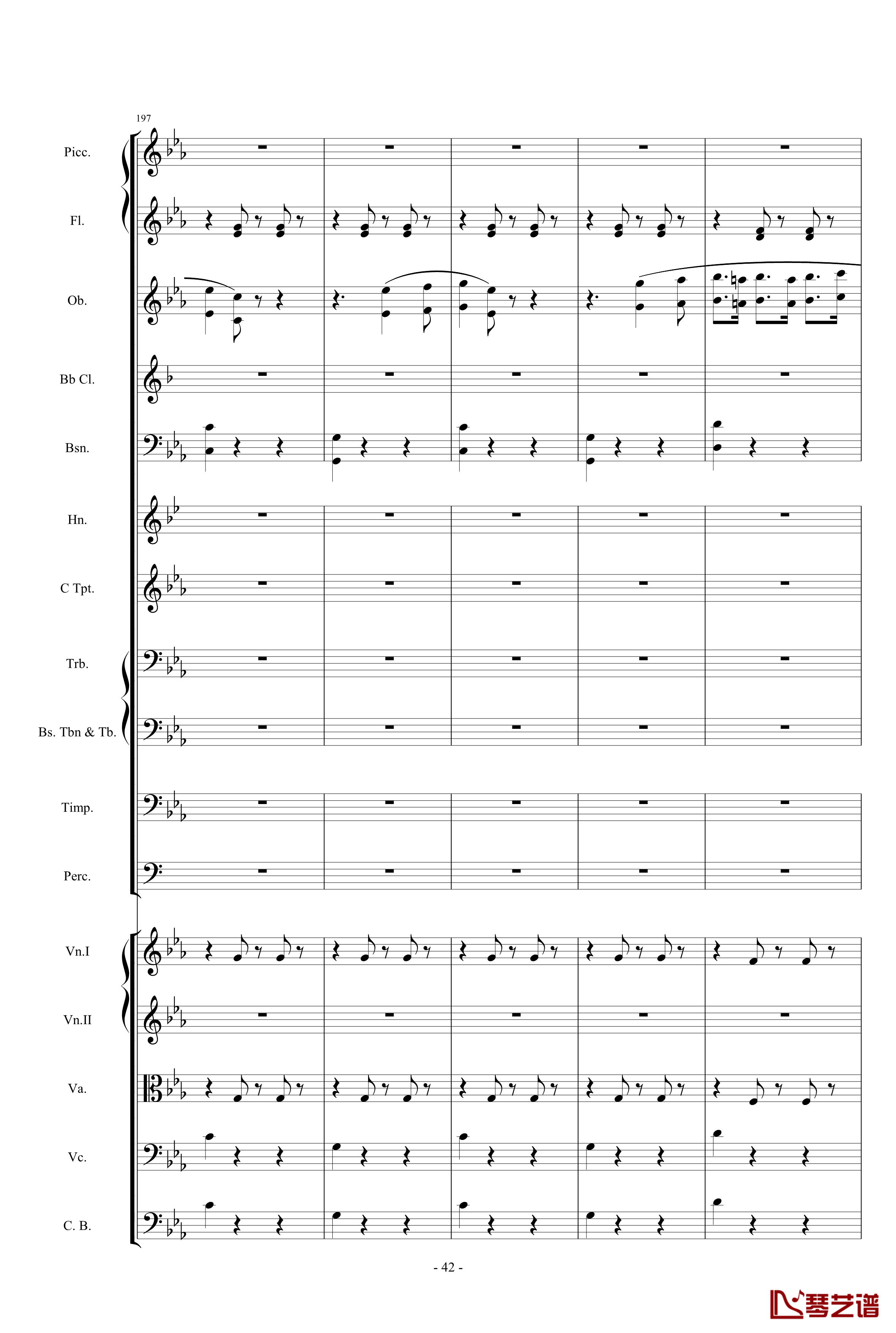 愤怒的小鸟交响曲第三乐章Op.5 no.3钢琴谱-1057257842