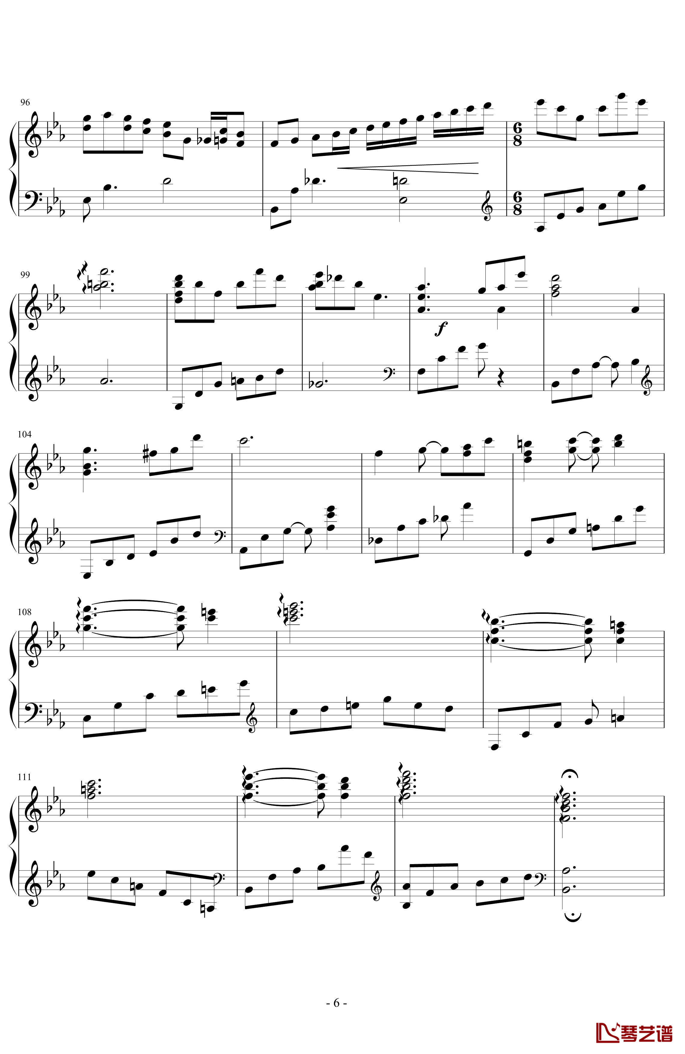 香草泡泡的季节钢琴谱-V.K克6