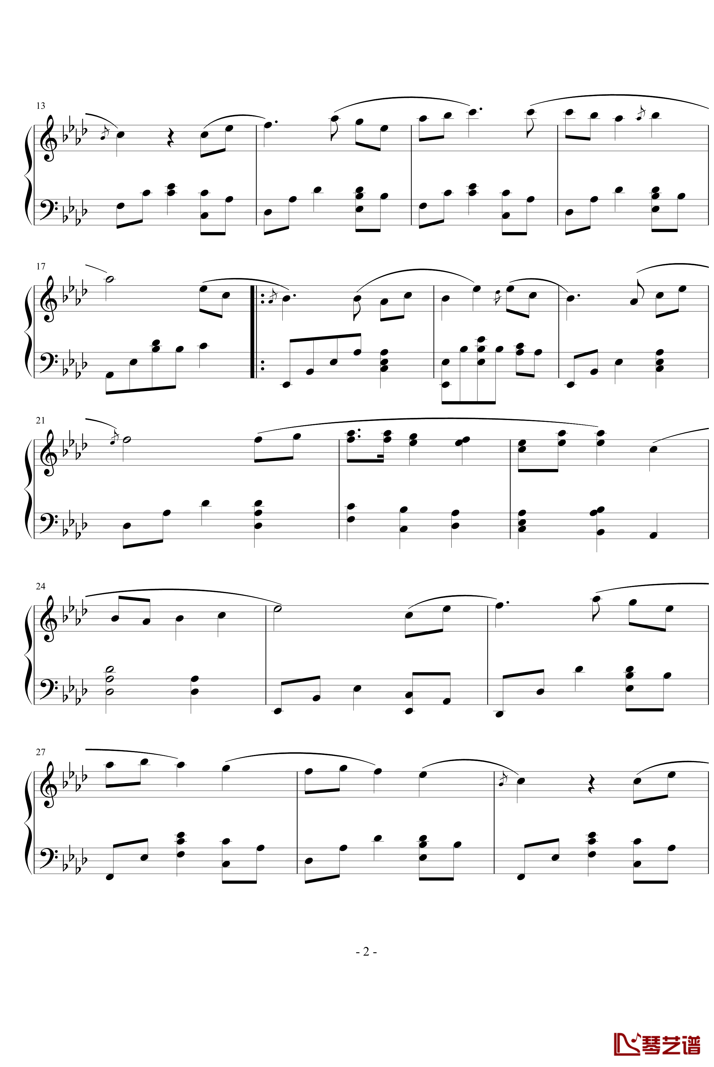 the answer钢琴谱-corrinne may2