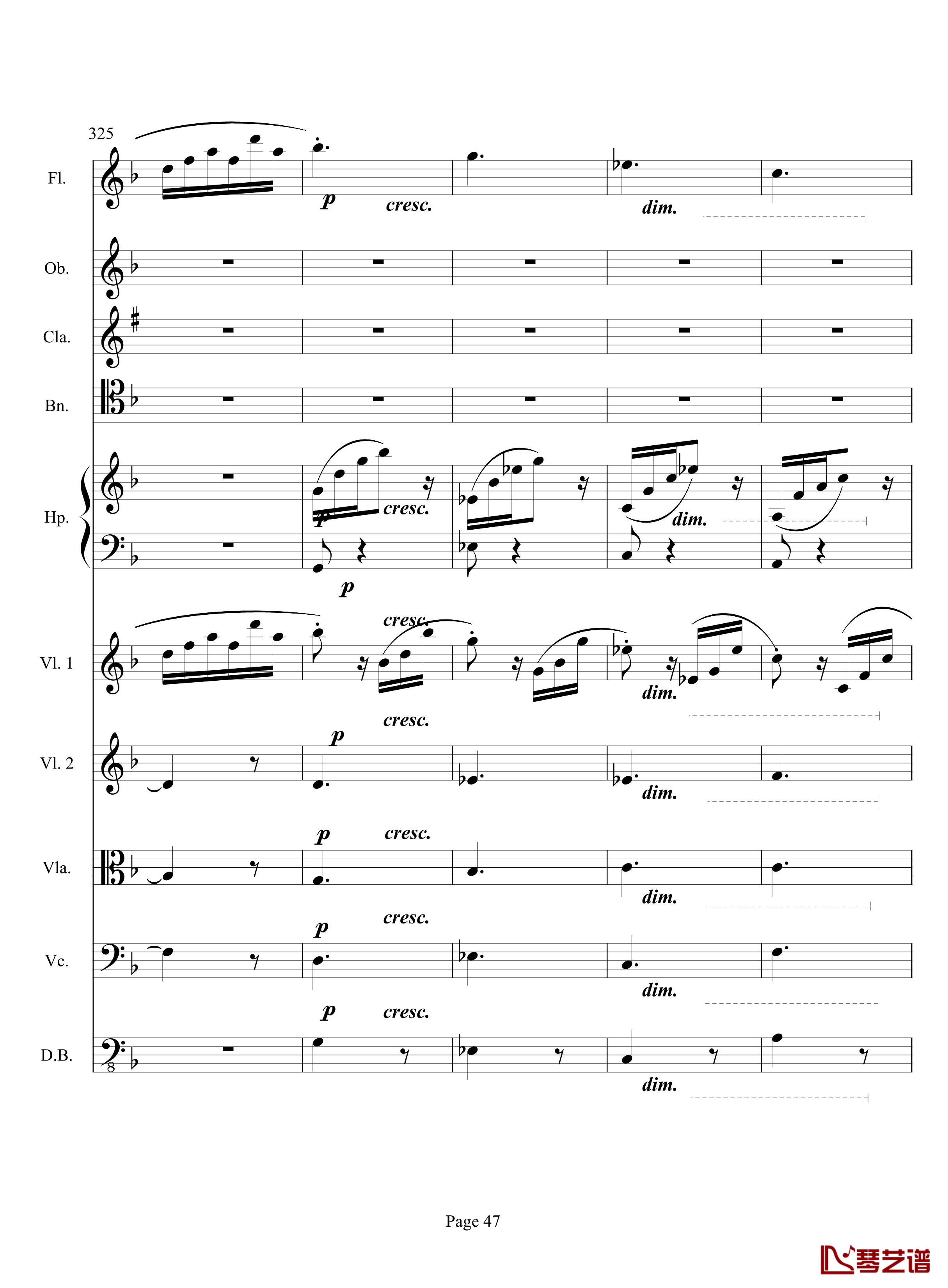奏鸣曲之交响钢琴谱-第17首-Ⅲ-贝多芬-beethoven47