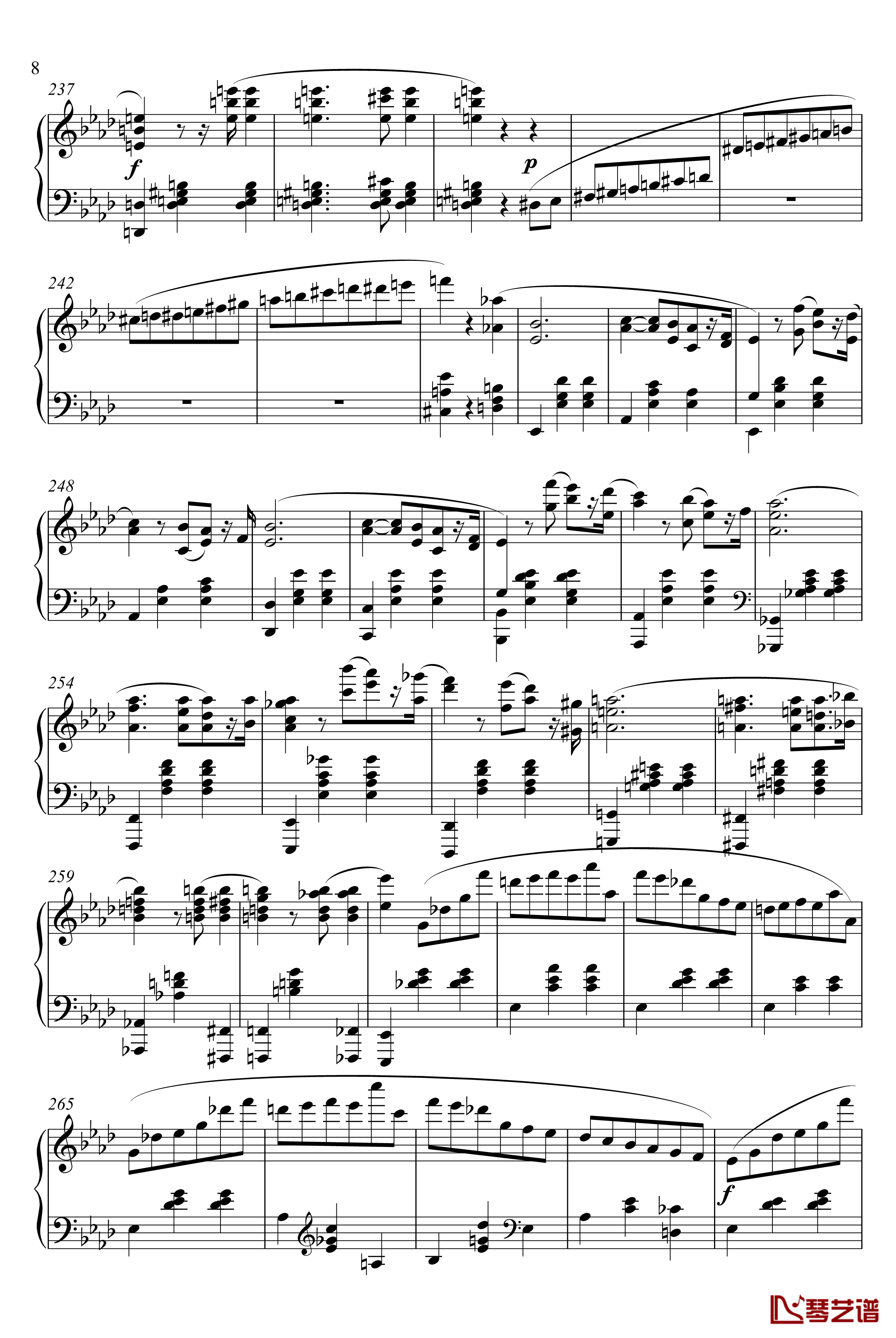 waltz No.5钢琴谱-肖邦-chopin8