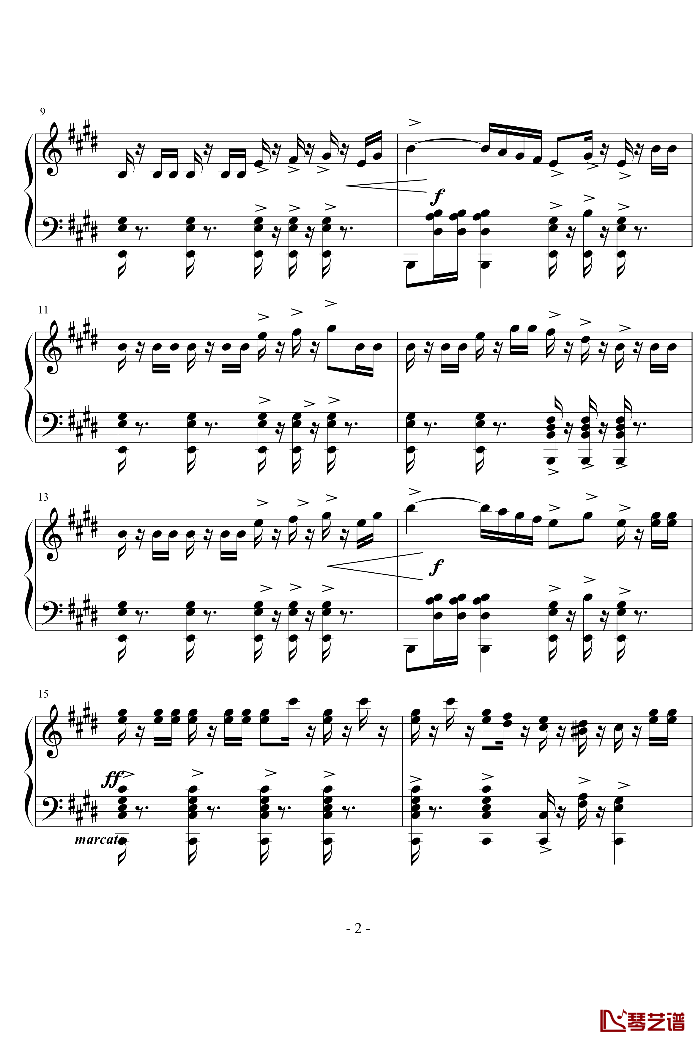 威廉·退尔序曲钢琴谱-罗西尼2