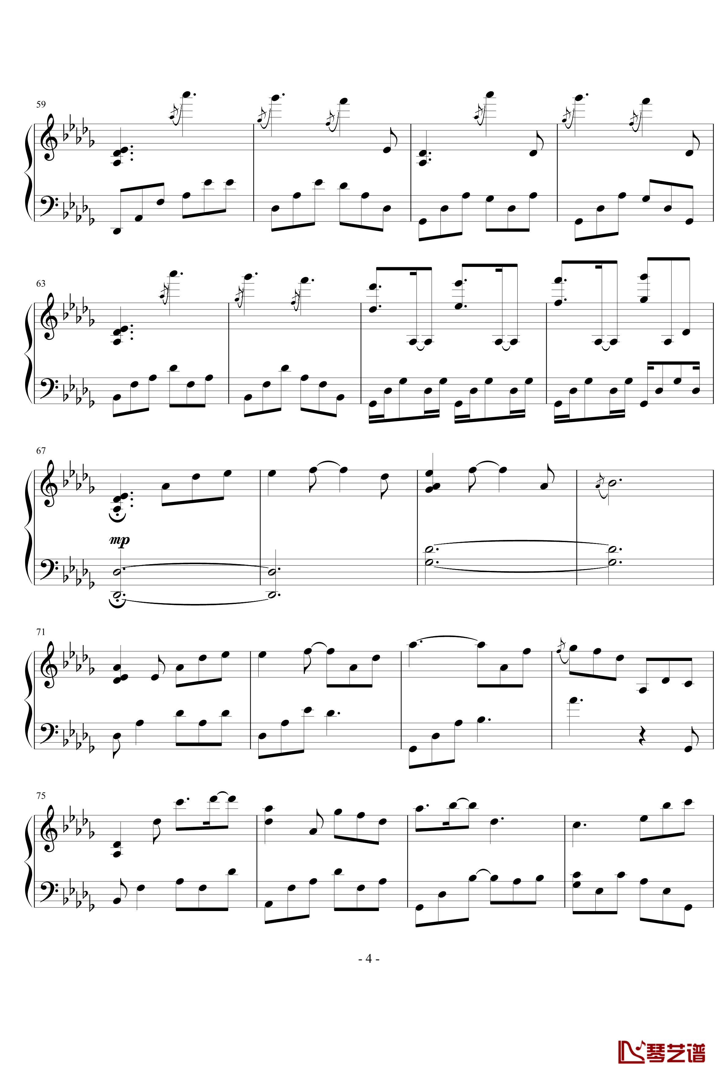 Love钢琴谱-Yiruma4