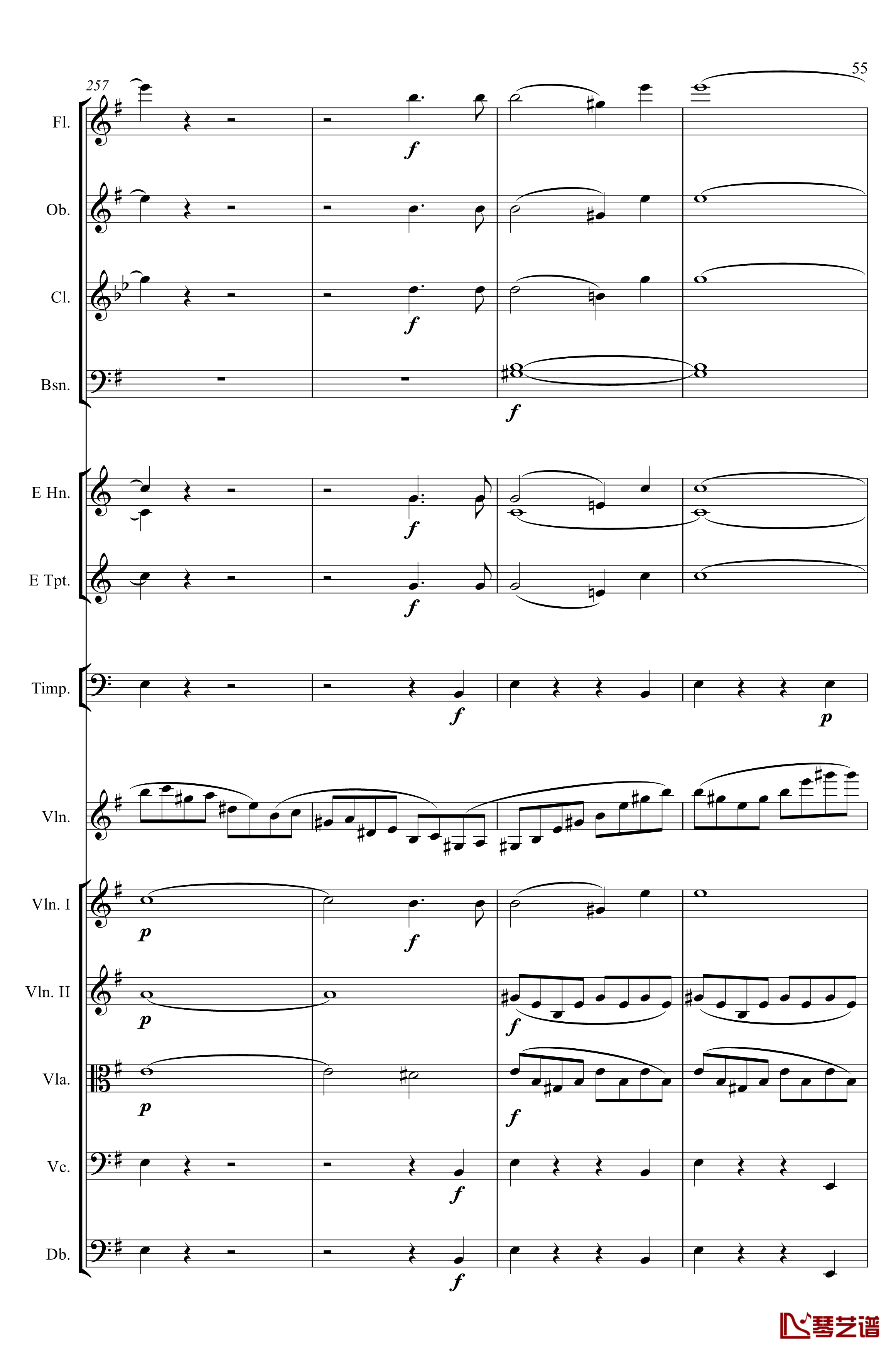 e小调小提琴协奏曲Op.64钢琴谱-第一乐章-门德尔松55