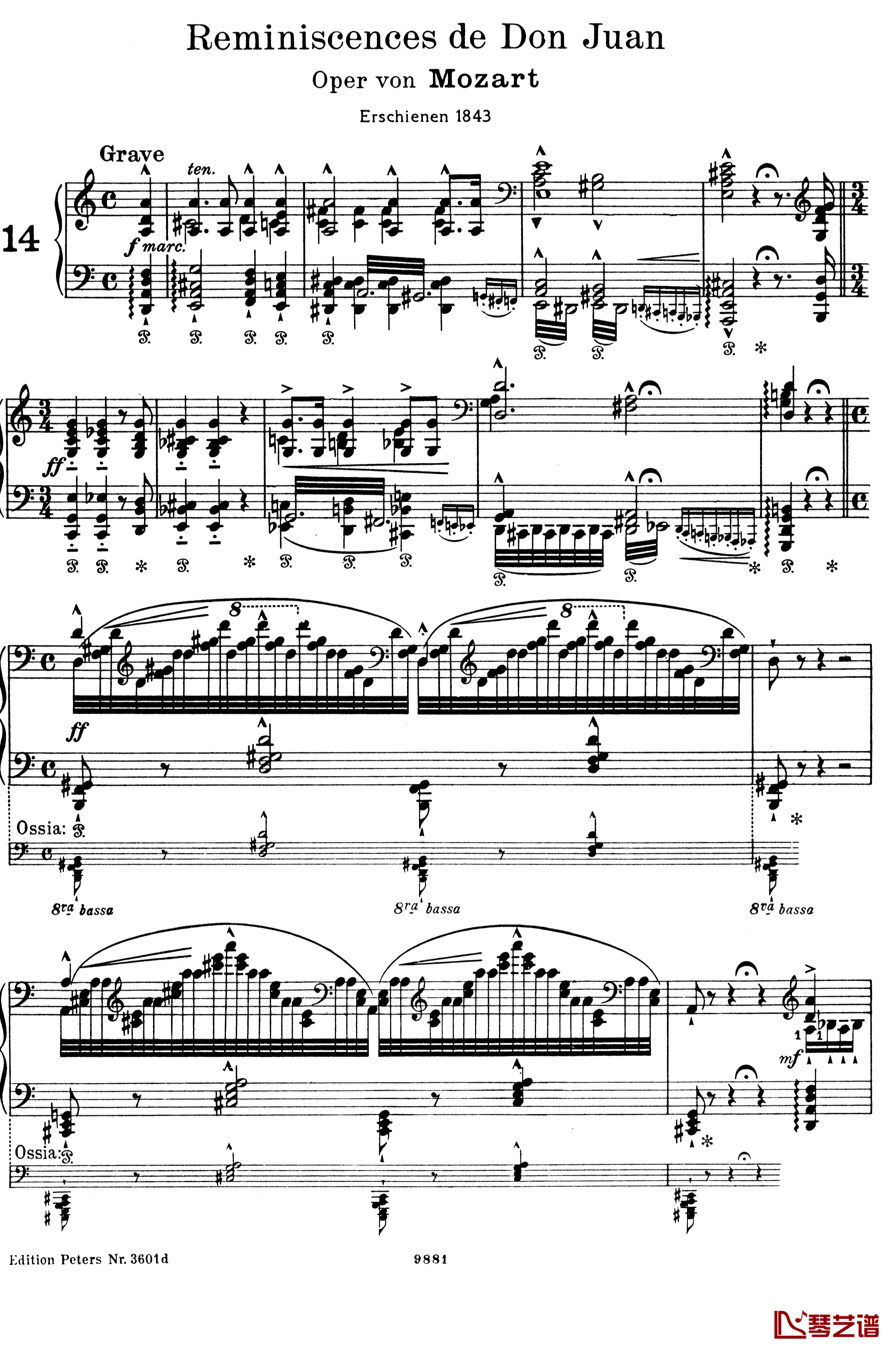 唐璜的回忆钢琴谱-李斯特 S.418-李斯特3