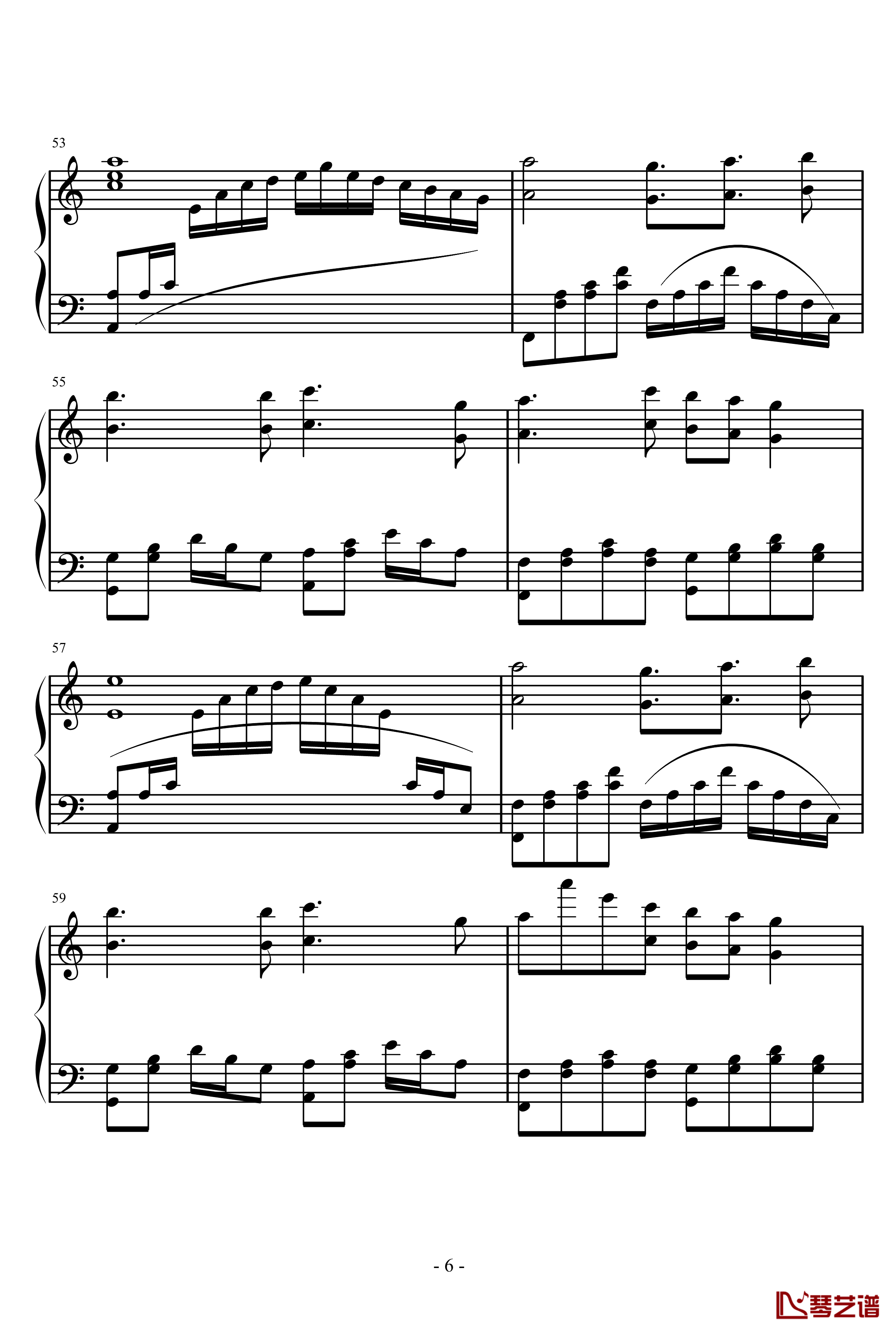 轨乐起源钢琴谱-八云轨6