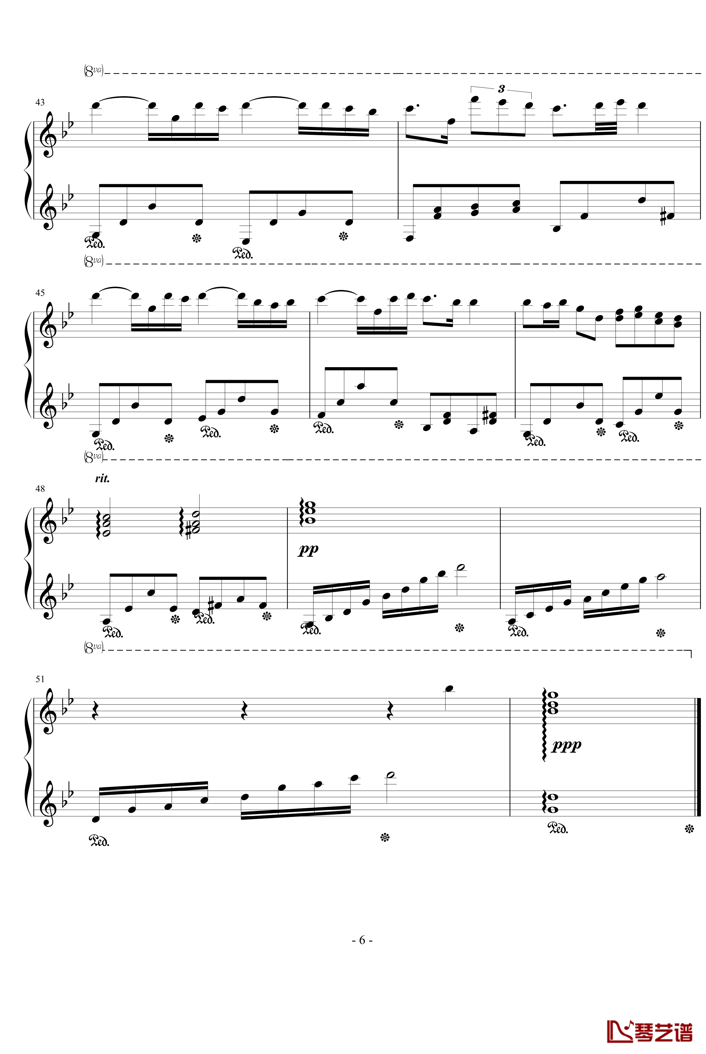 梦之祭钢琴谱-完美演奏谱-Ku.Klux.Klan6